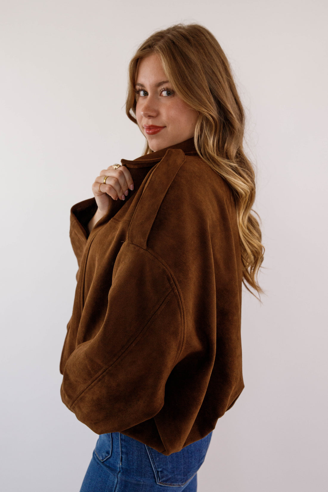 Not So Complicated Faux Suede Jacket