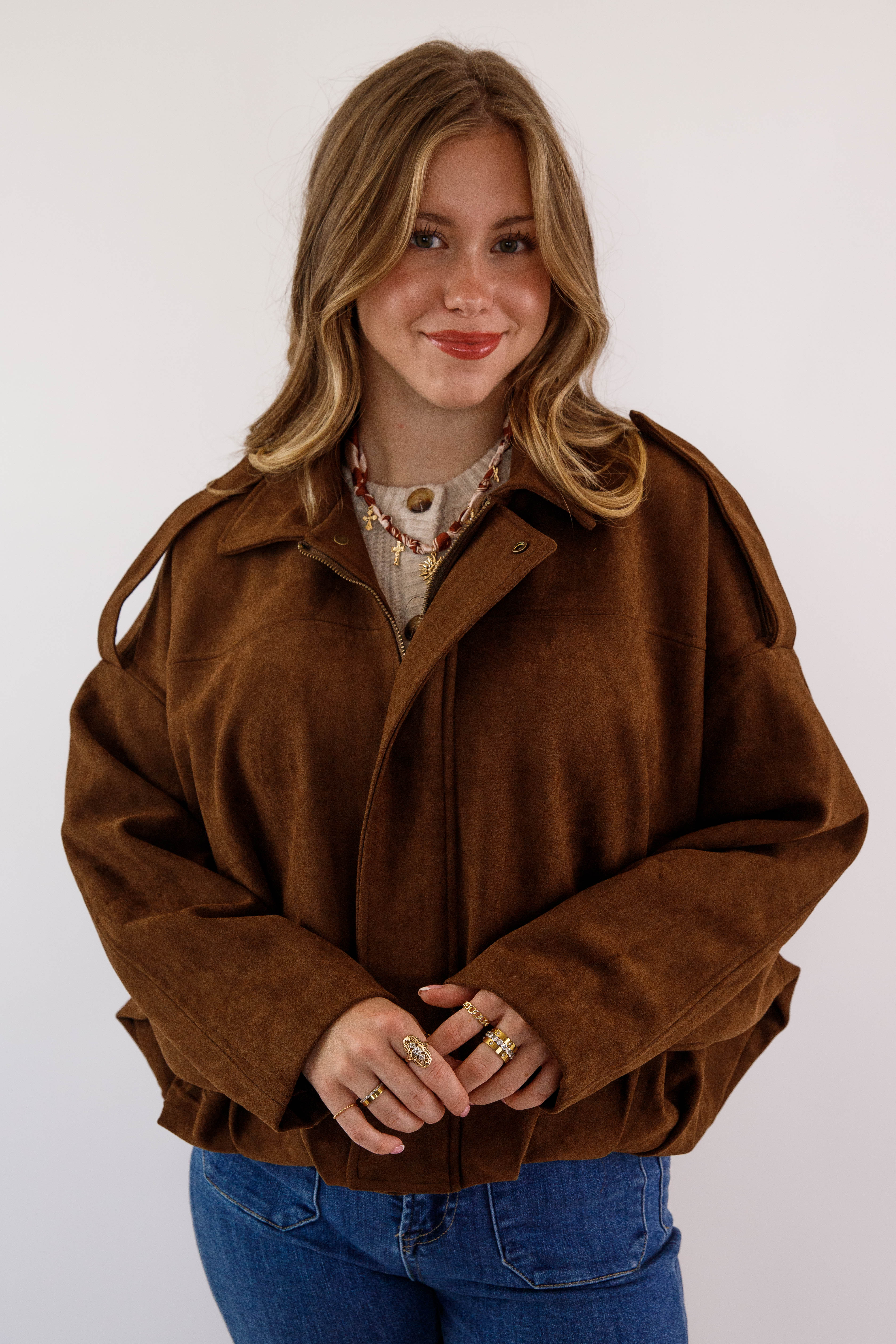 Not So Complicated Faux Suede Jacket