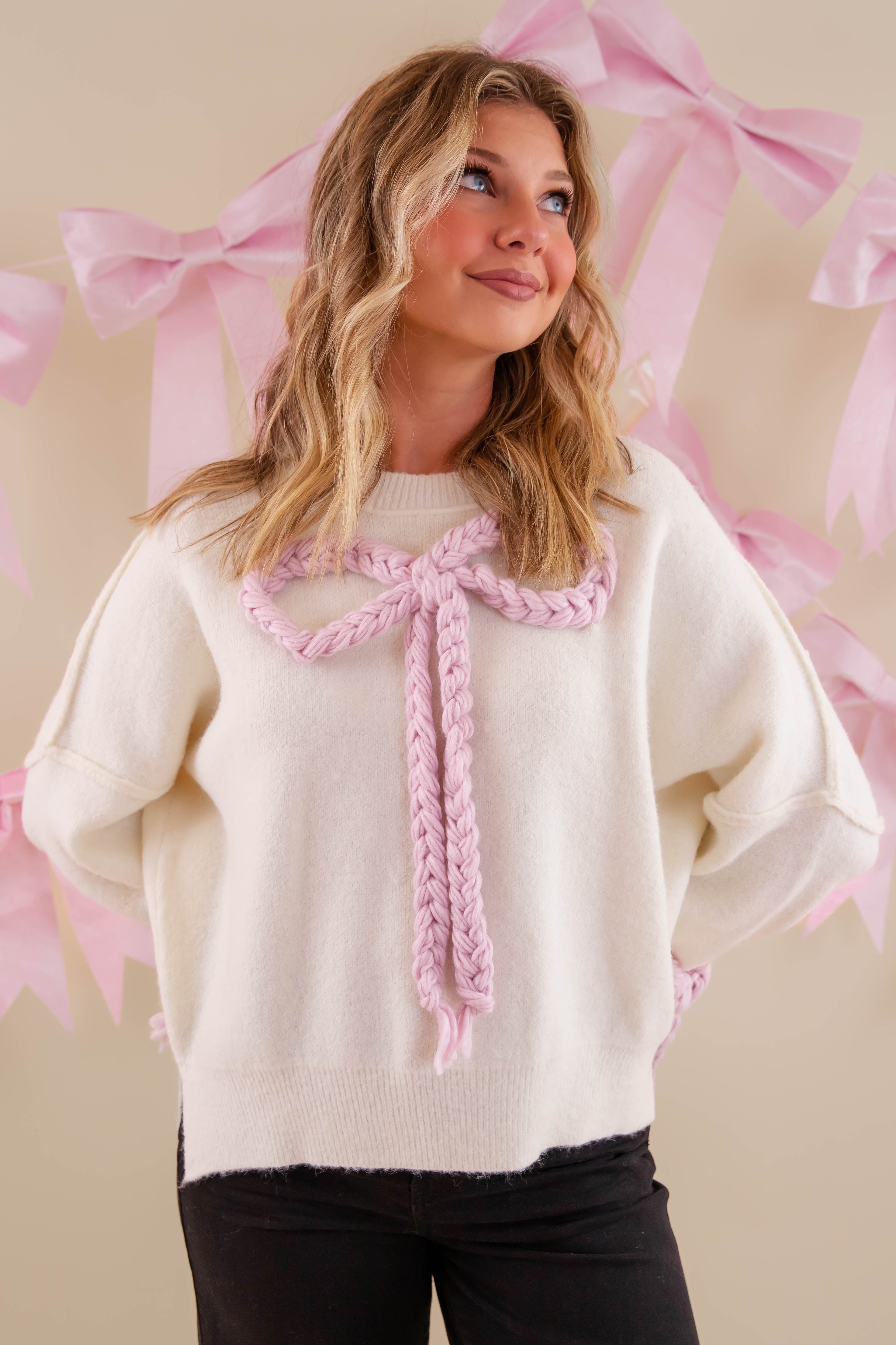 Searching For A Cowboy Sweater-Ivory