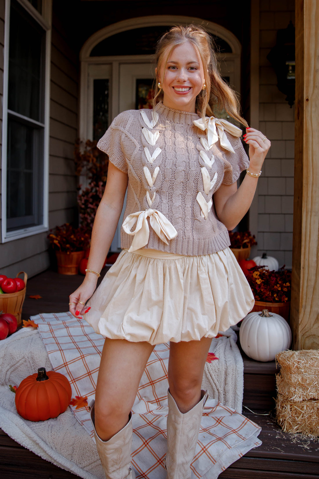 On My Way Home Sweater Vest-Taupe
