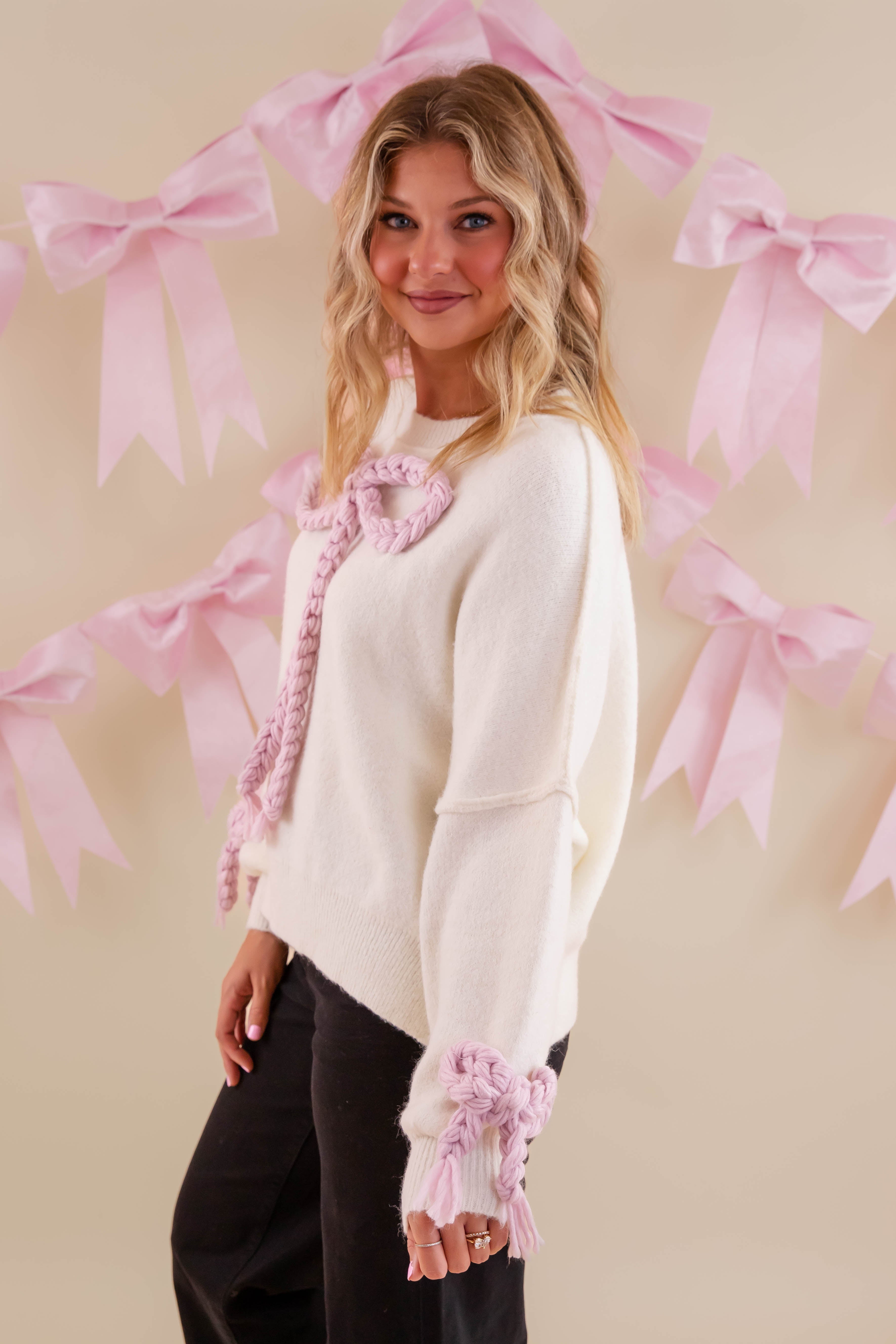 Searching For A Cowboy Sweater-Ivory
