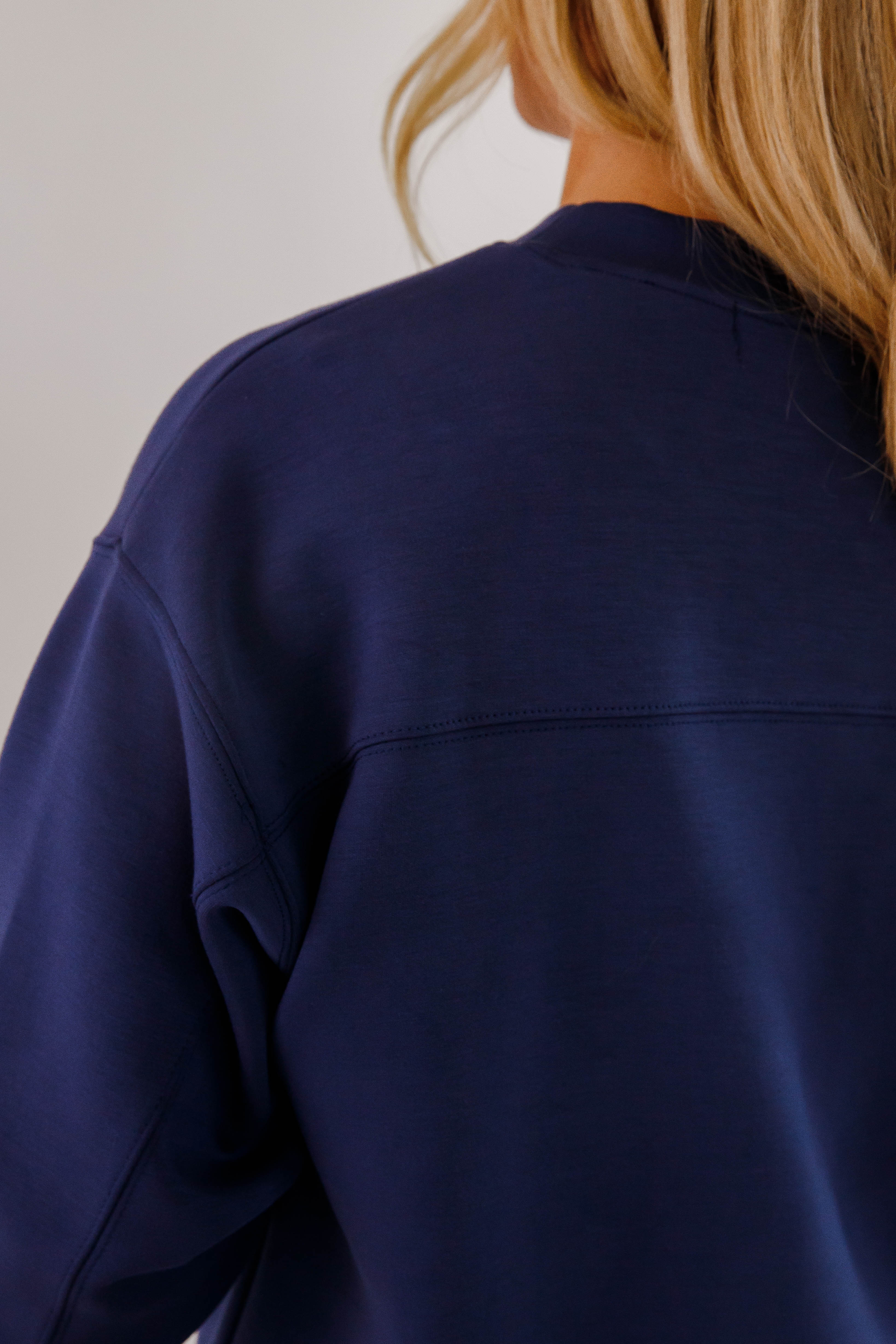 Gathering Miles Pullover-Navy