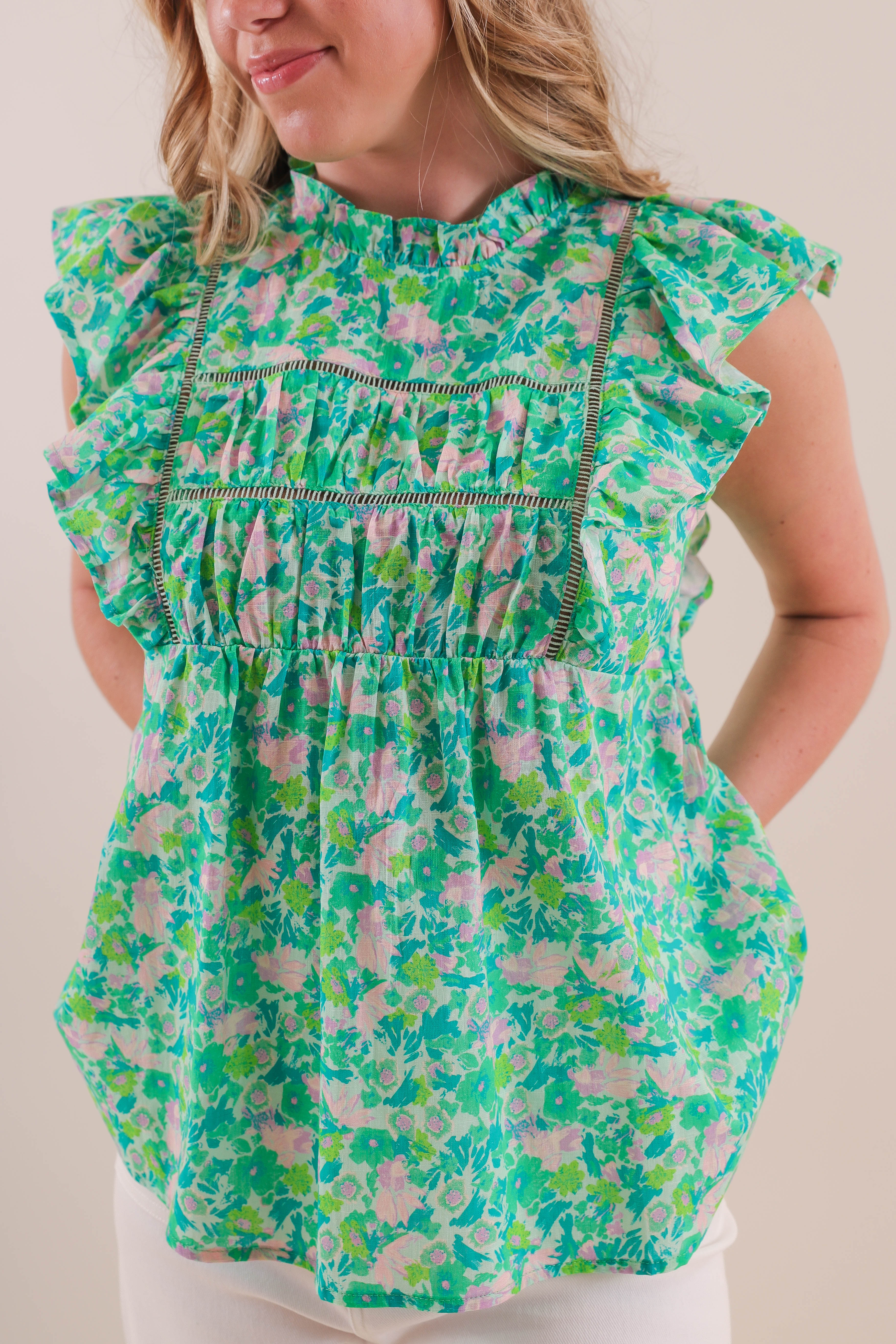 FINAL SALE: Remembering The Times Blouse