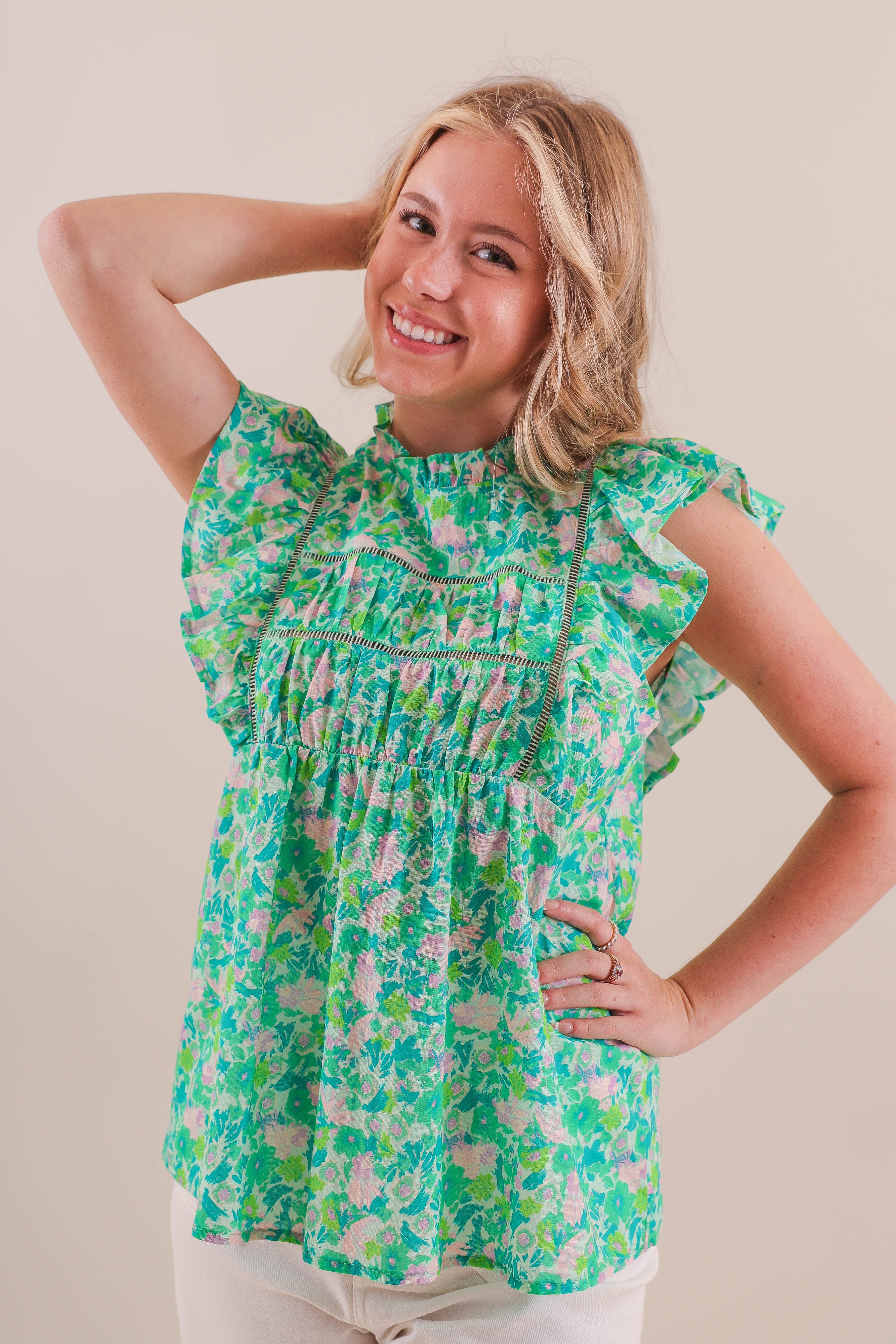 FINAL SALE: Remembering The Times Blouse