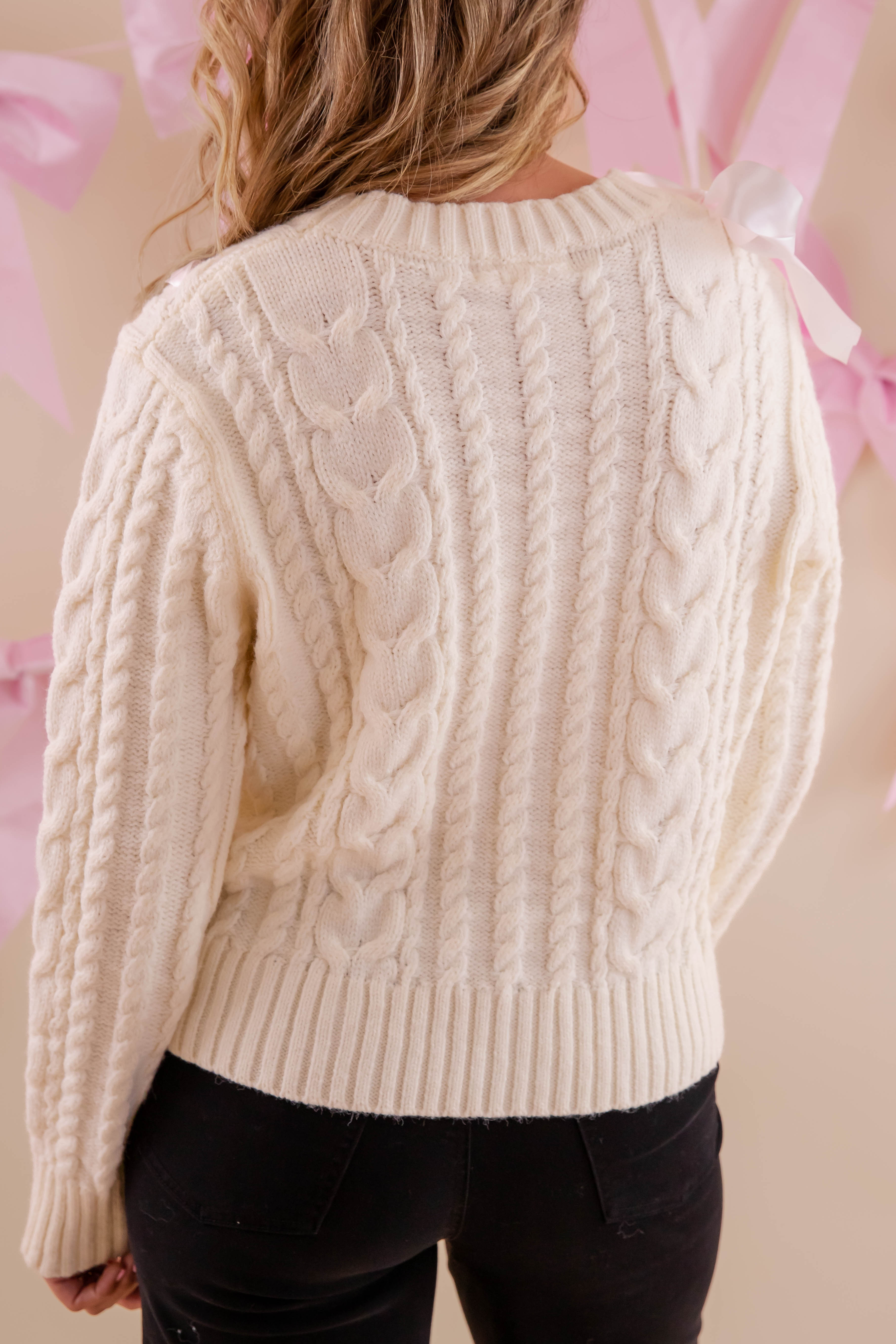Tied To You Ribbon Sweater
