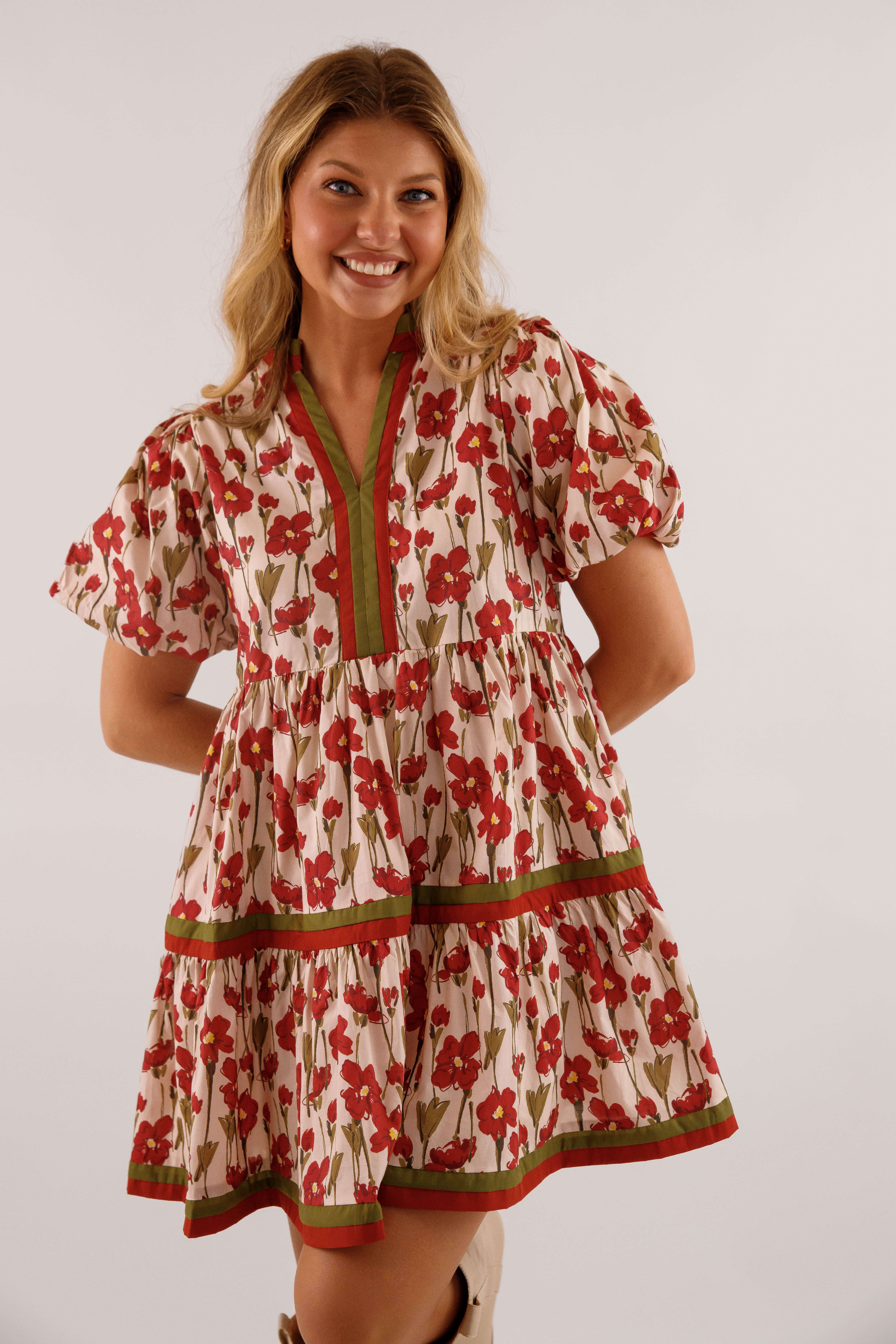 Gentle On My Mind Dress-Burgundy