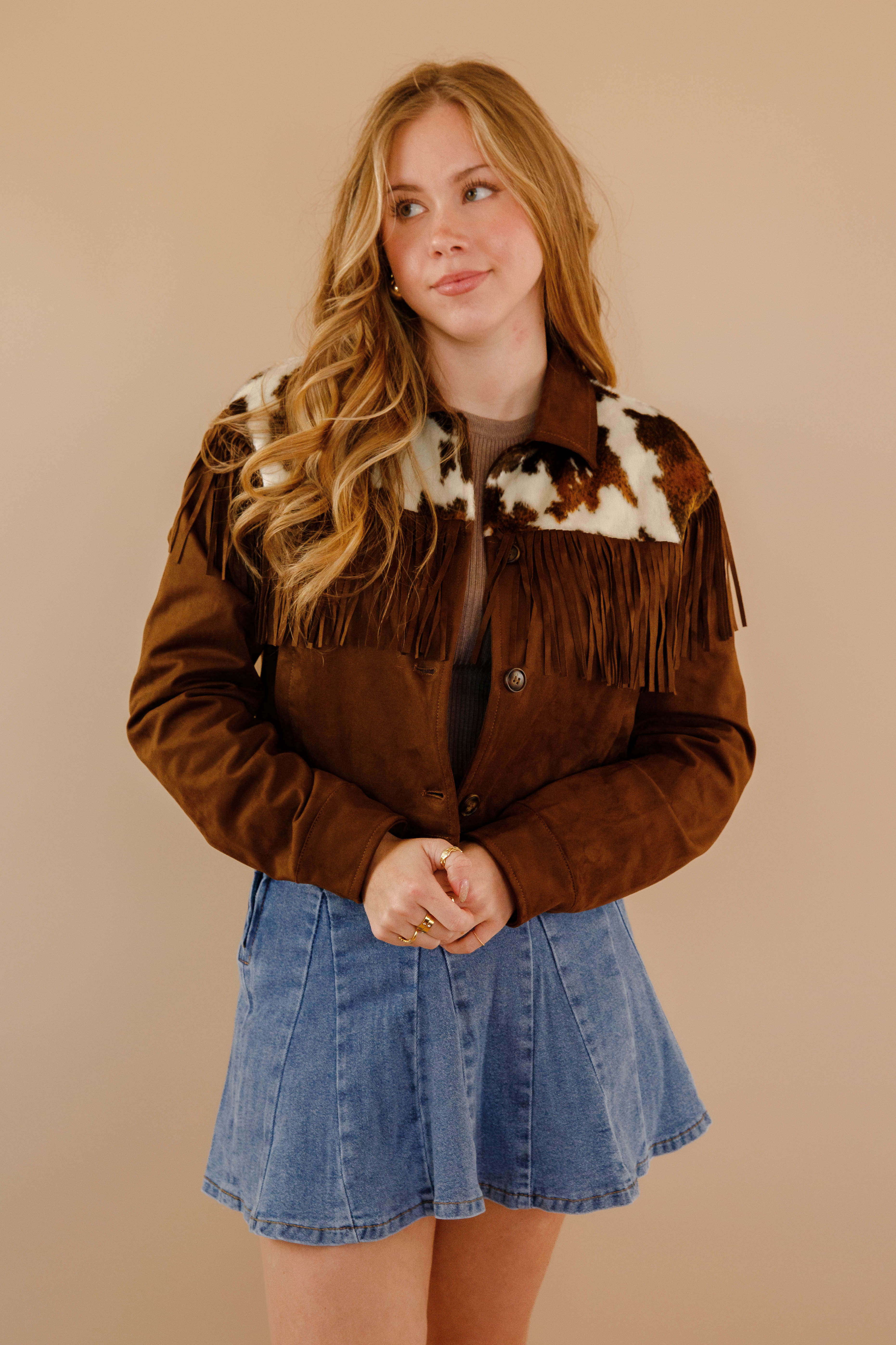 Bigger In Texas Fringe Jacket