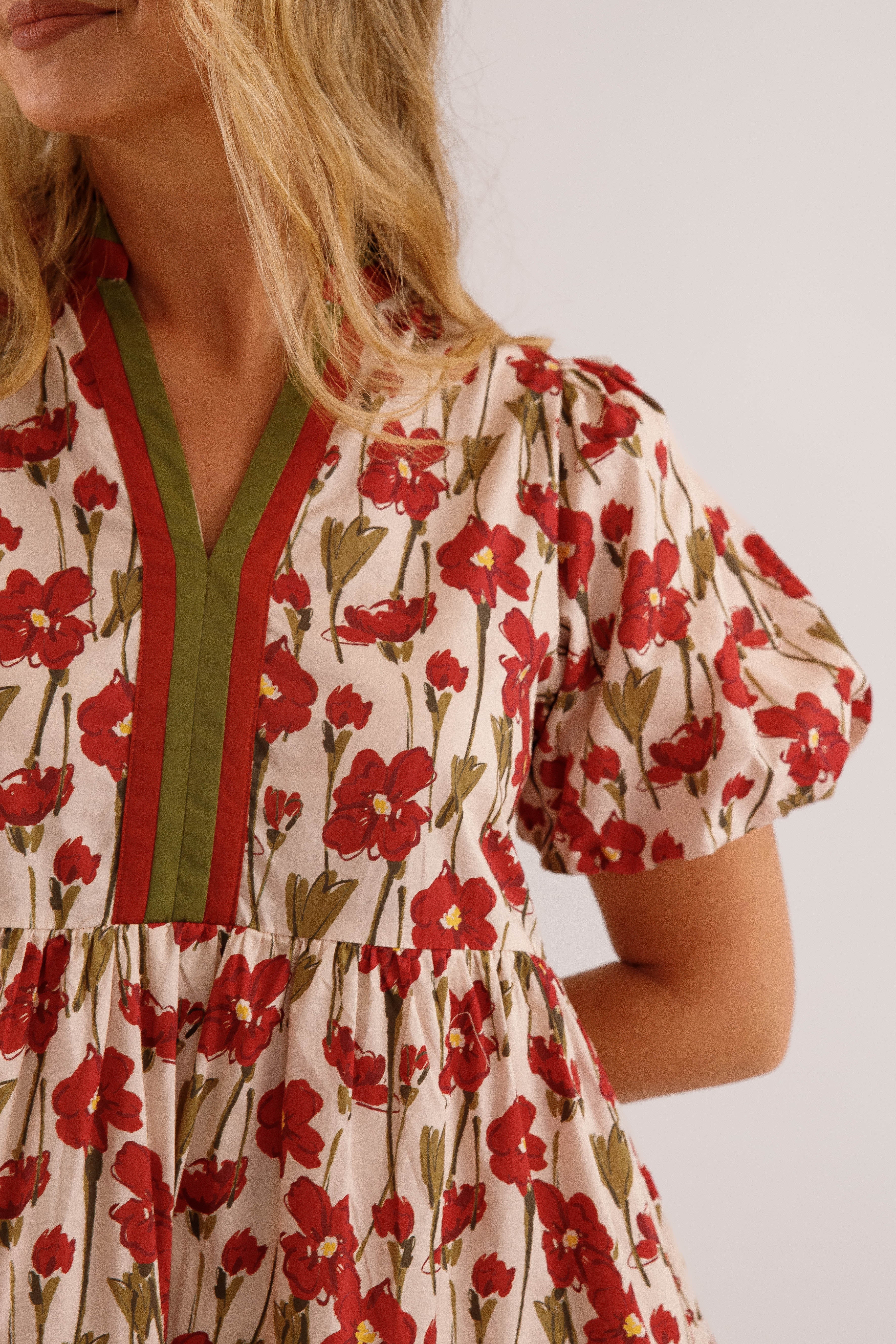 Gentle On My Mind Dress-Burgundy