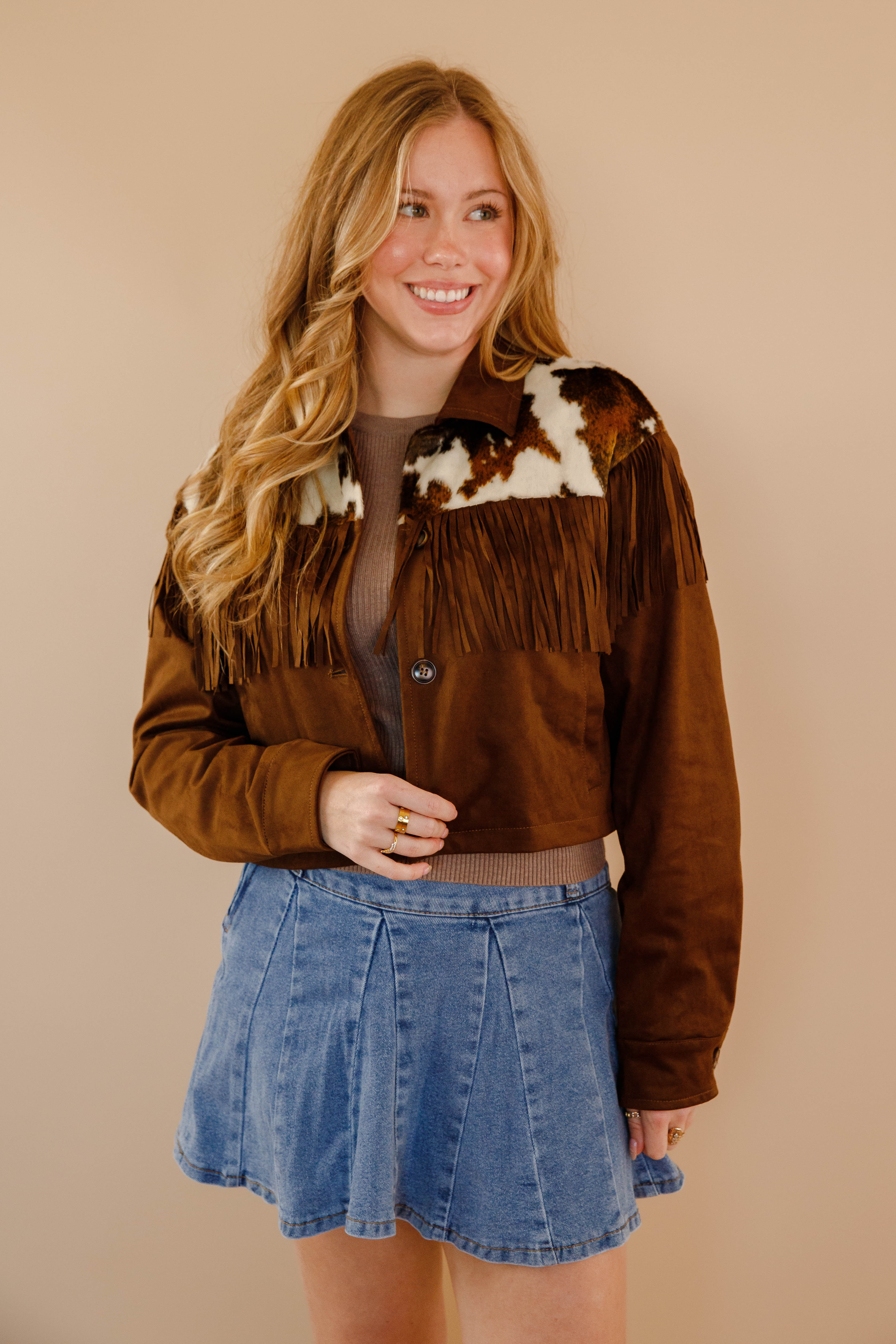Bigger In Texas Fringe Jacket