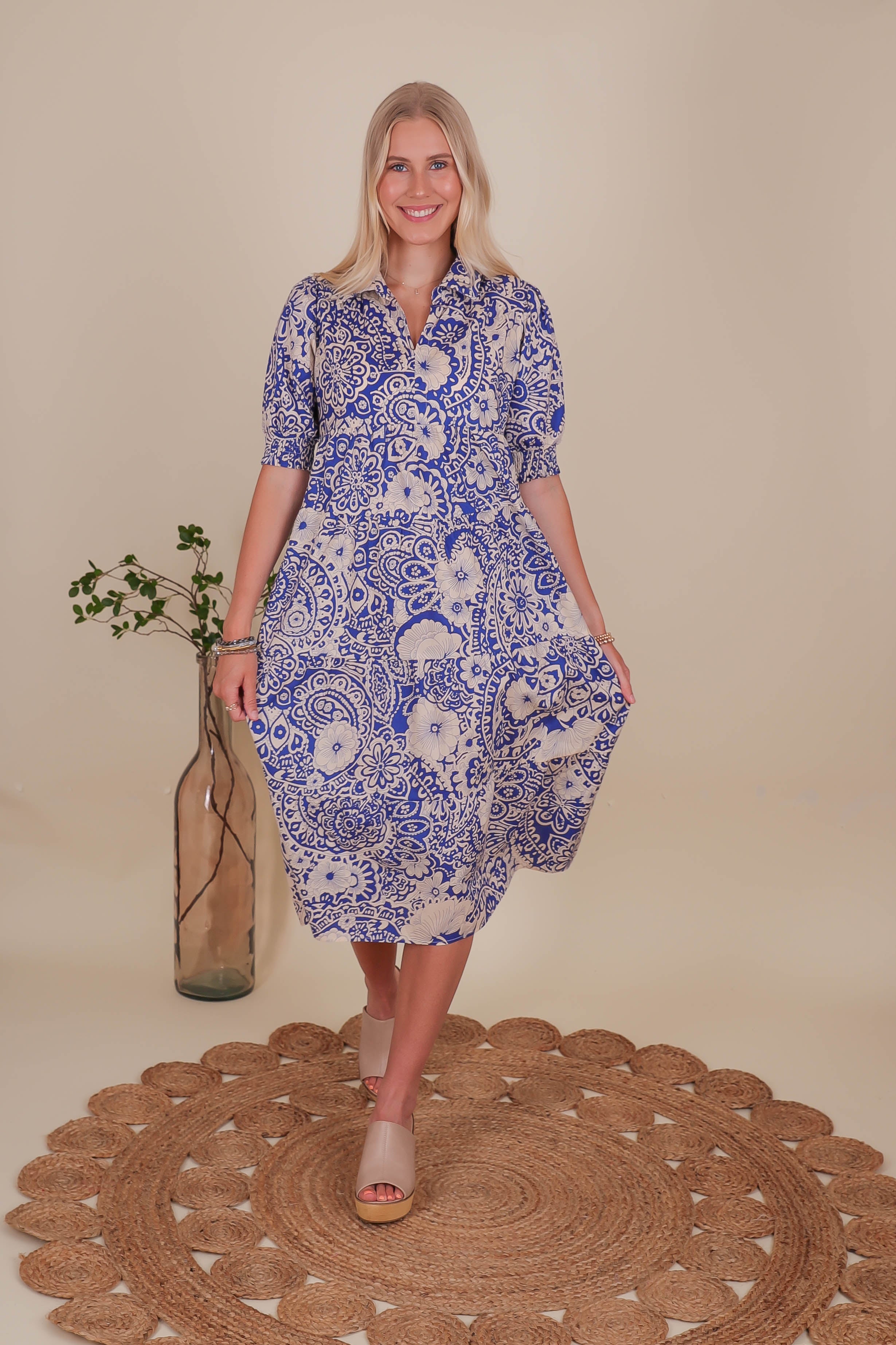 RESTOCK: Flying First Class Midi Dress