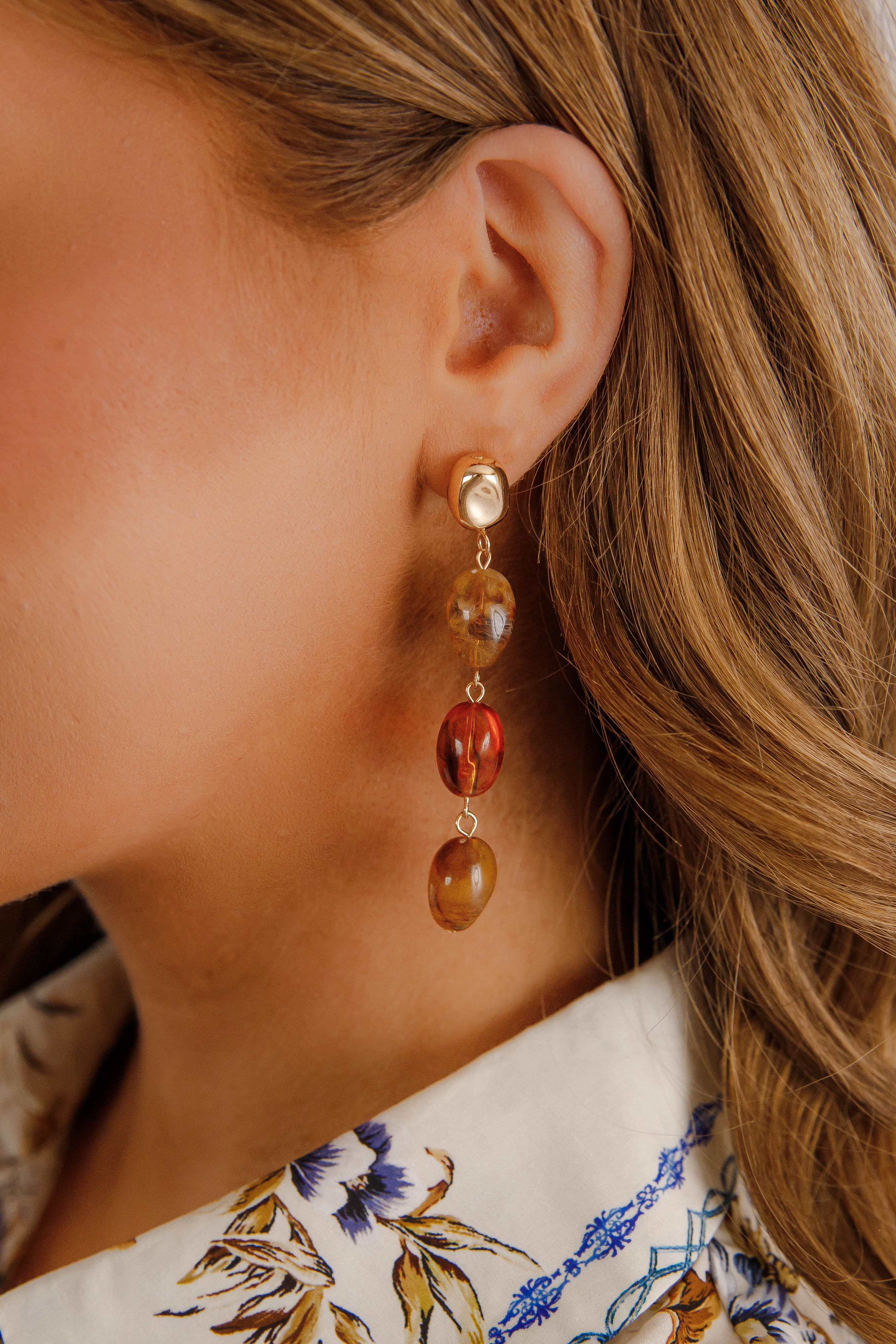 Drift Away Earrings-Brown