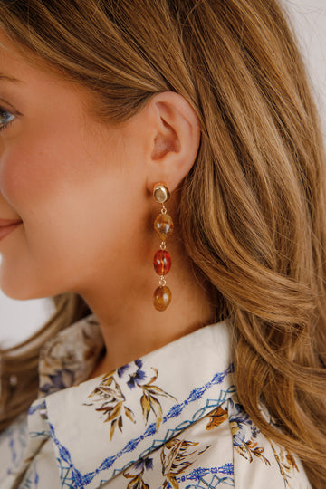 Drift Away Earrings-Brown