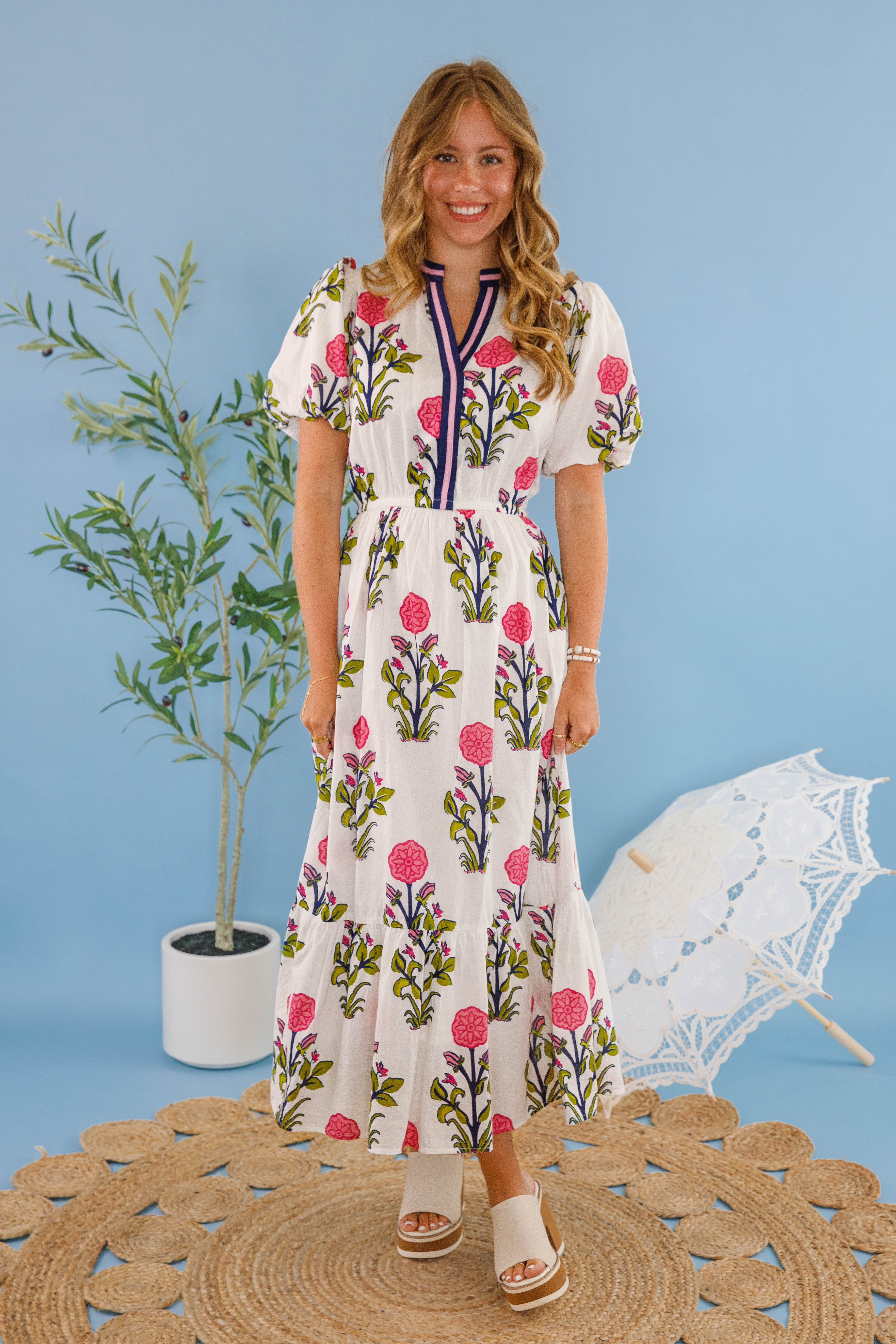 Bring Me Back To Life Midi Dress-White