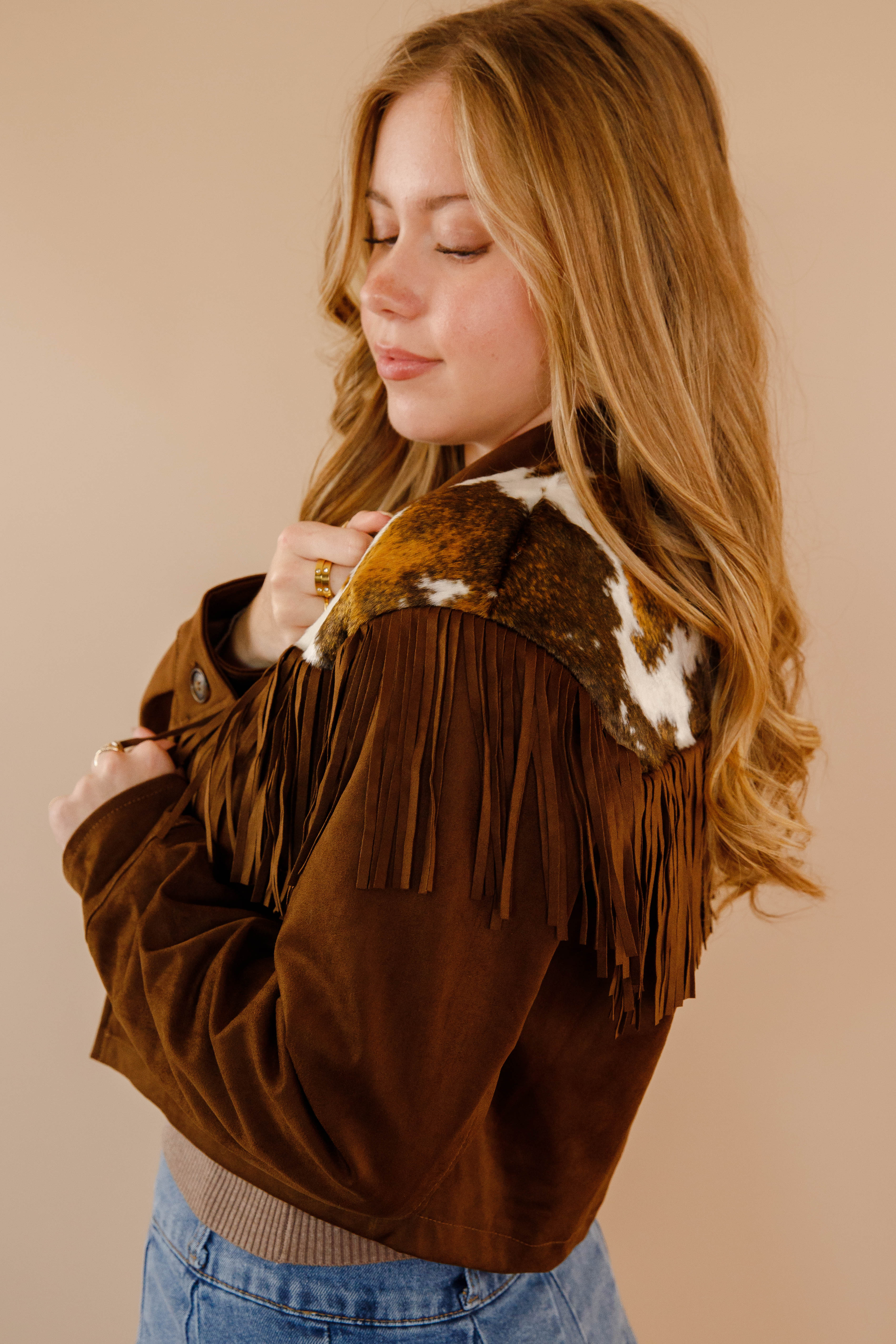 Bigger In Texas Fringe Jacket