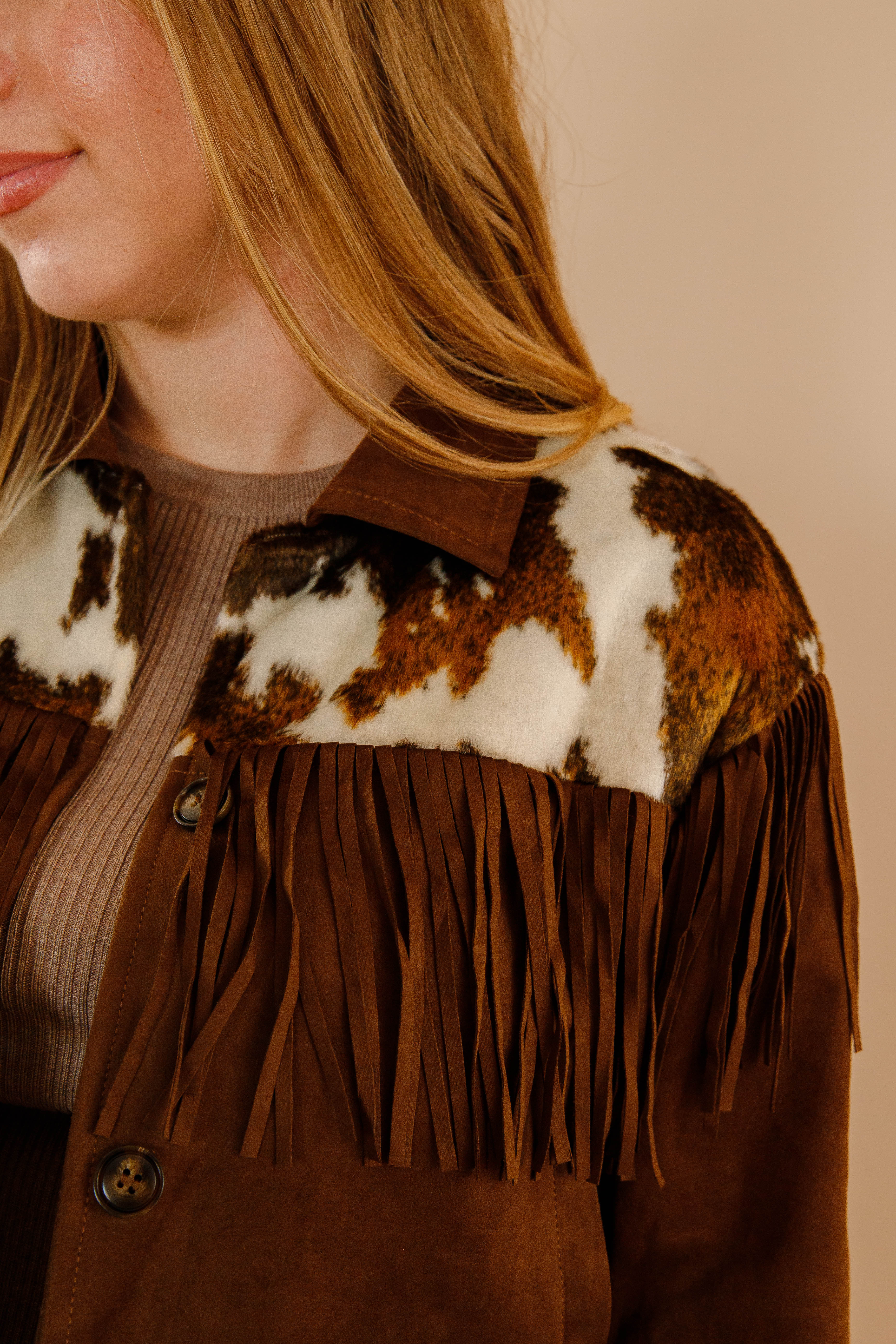 Bigger In Texas Fringe Jacket