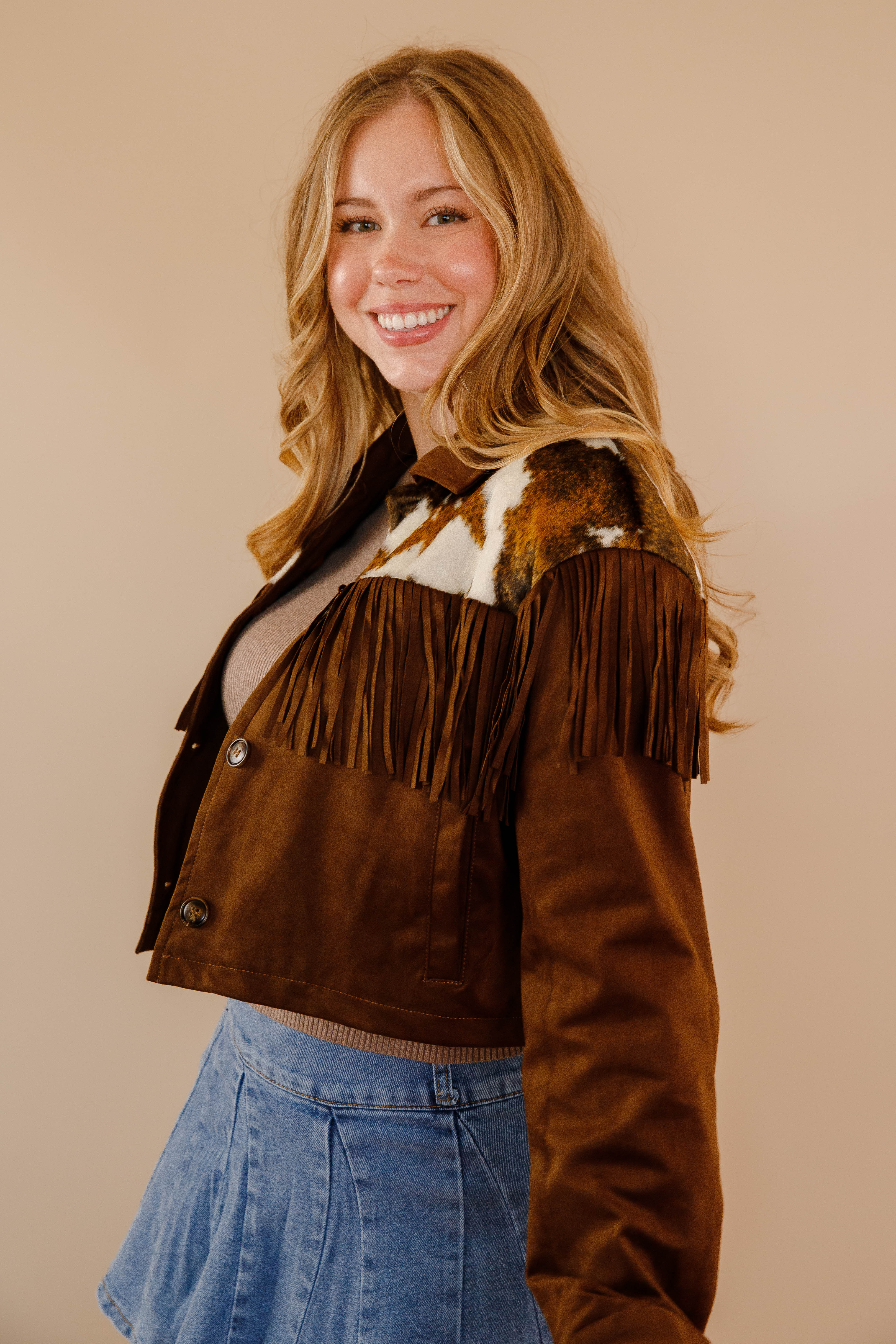 Bigger In Texas Fringe Jacket