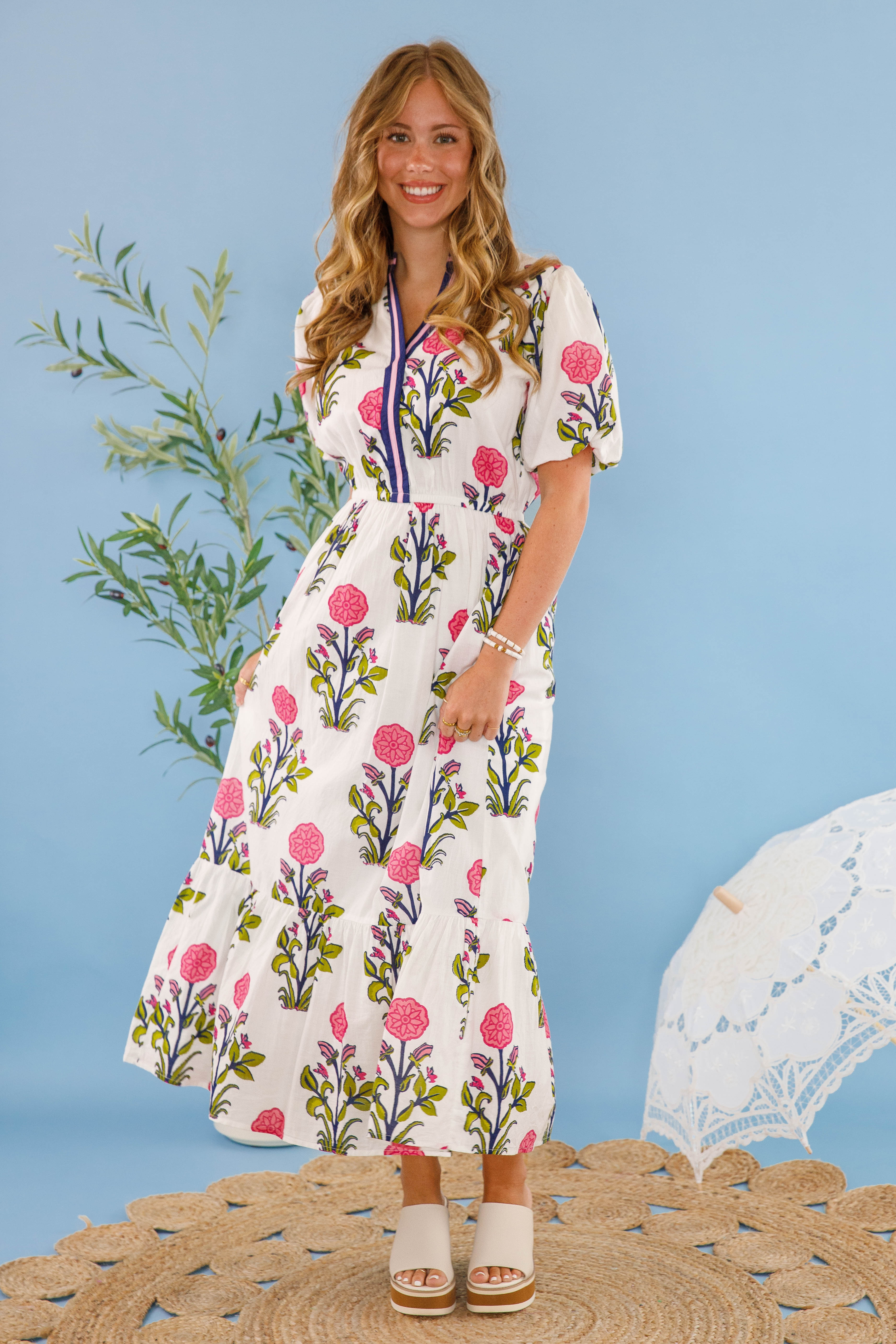 Bring Me Back To Life Midi Dress-White