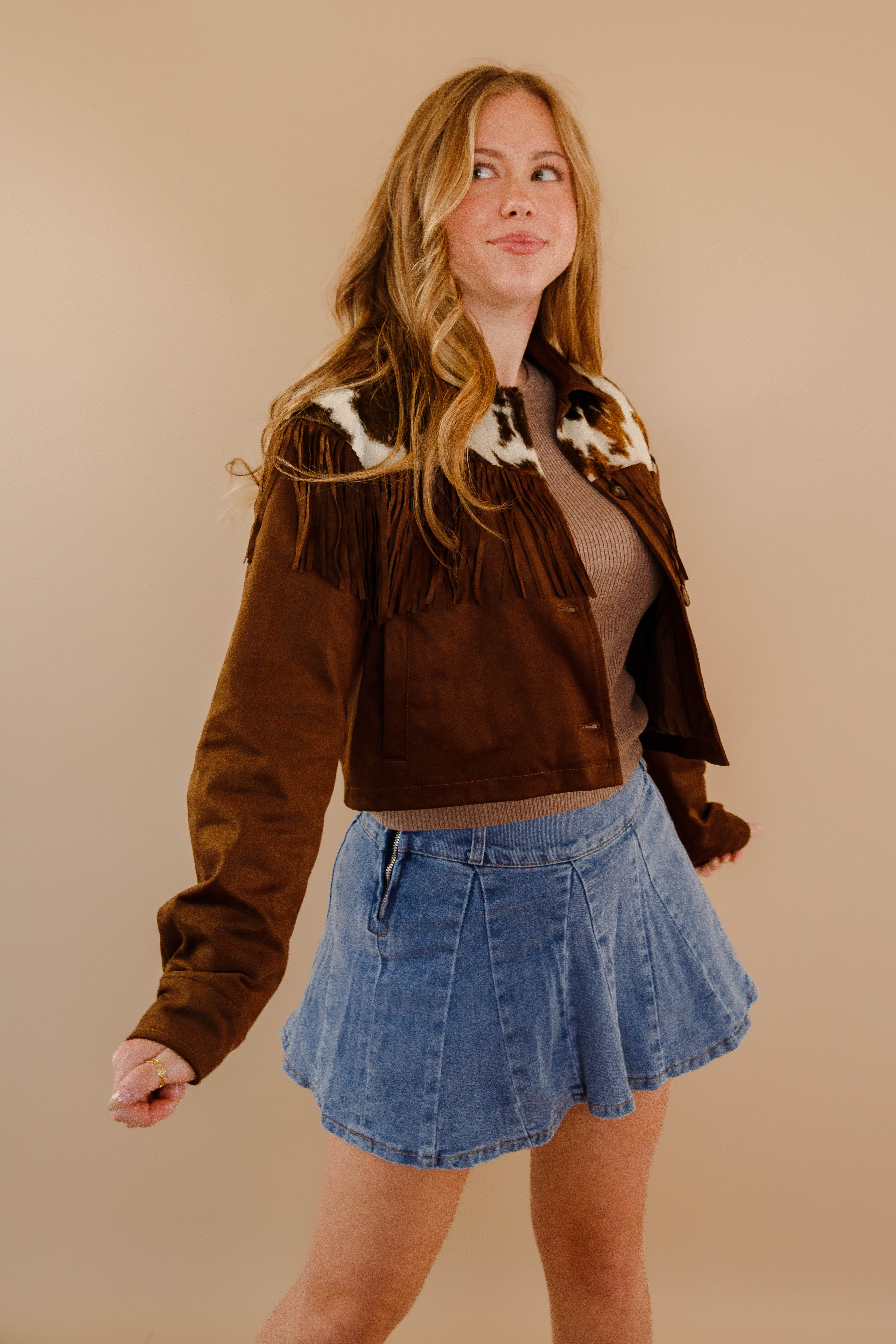 Bigger In Texas Fringe Jacket