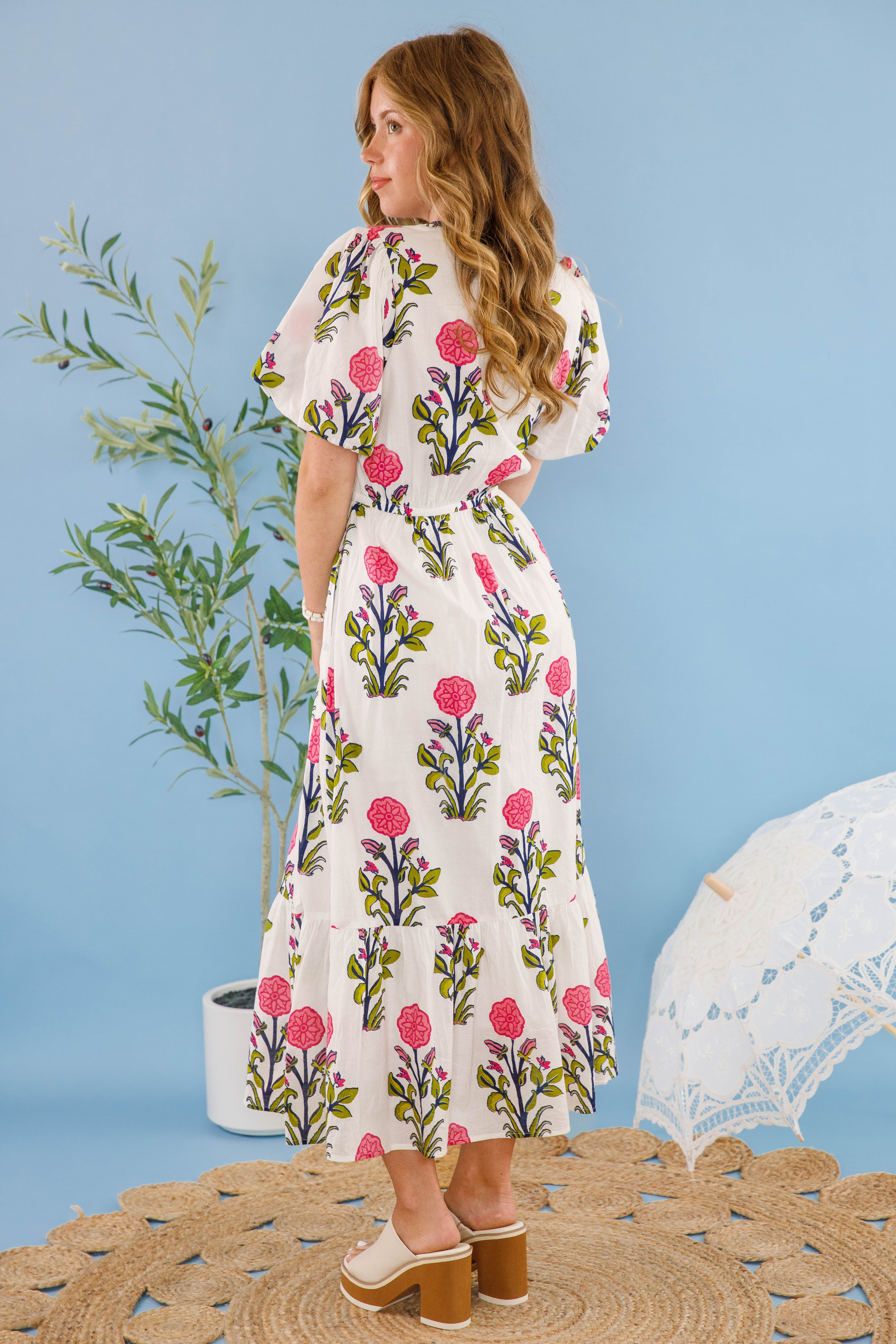 Bring Me Back To Life Midi Dress-White