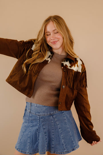 Bigger In Texas Fringe Jacket