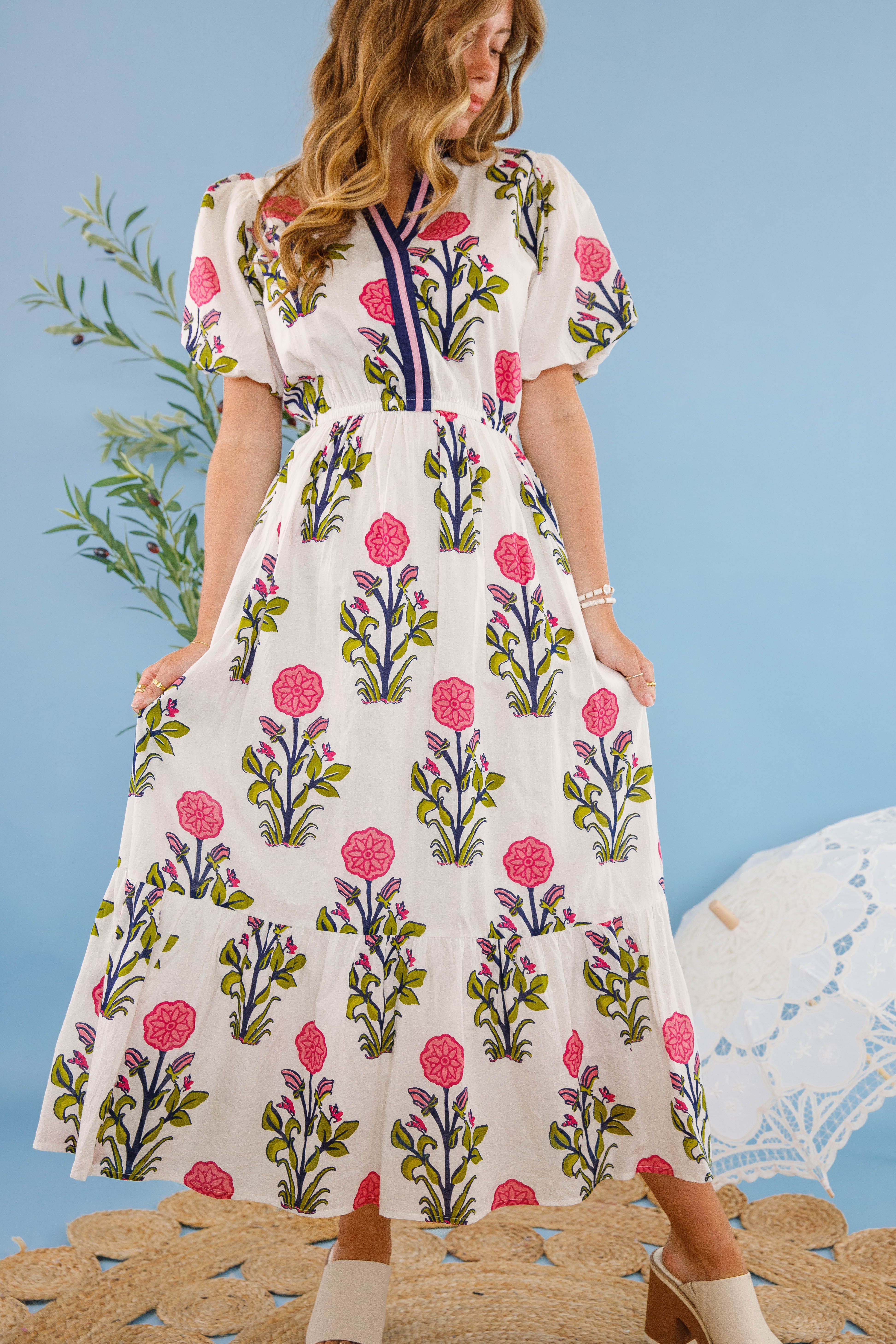 Bring Me Back To Life Midi Dress-White