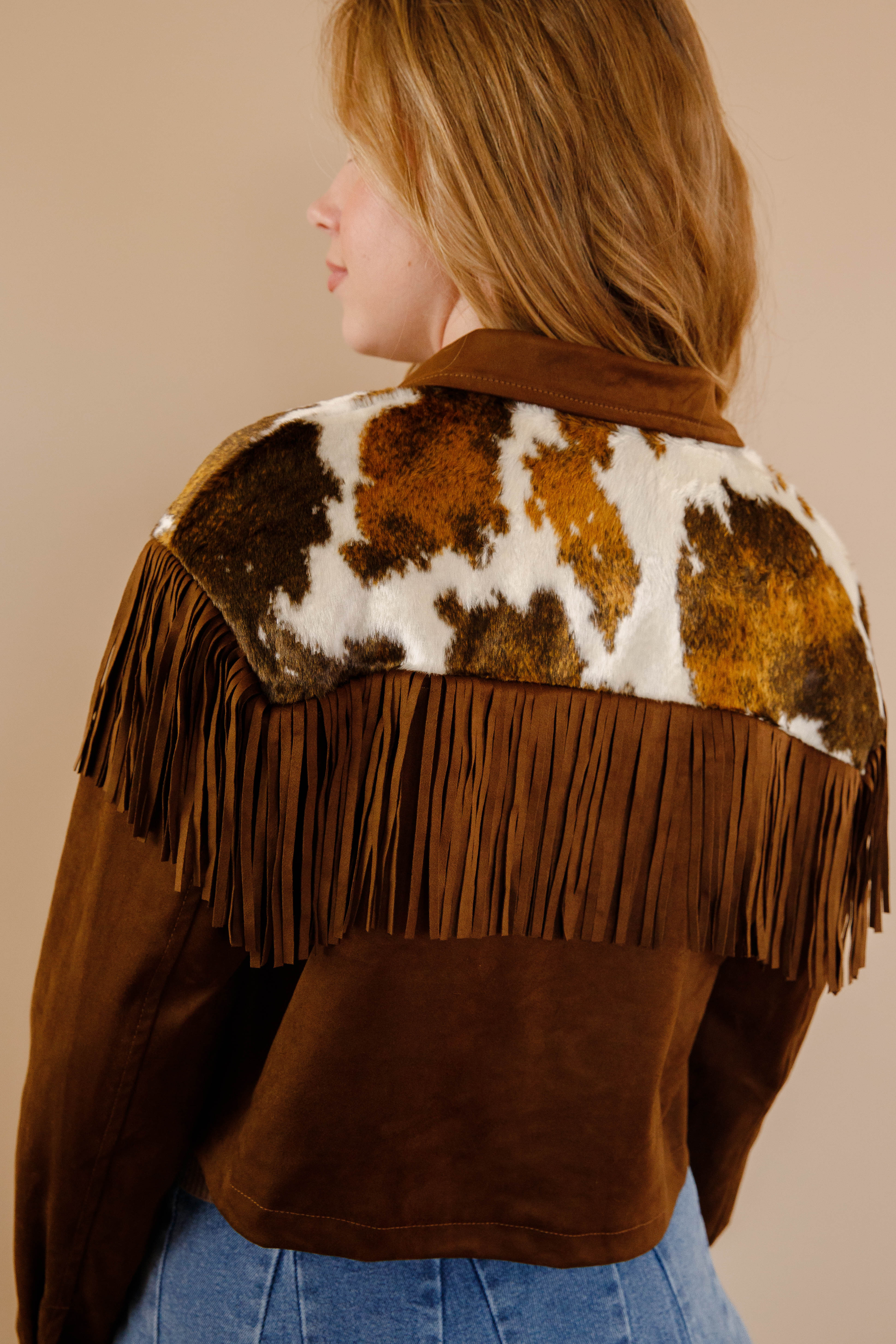 Bigger In Texas Fringe Jacket