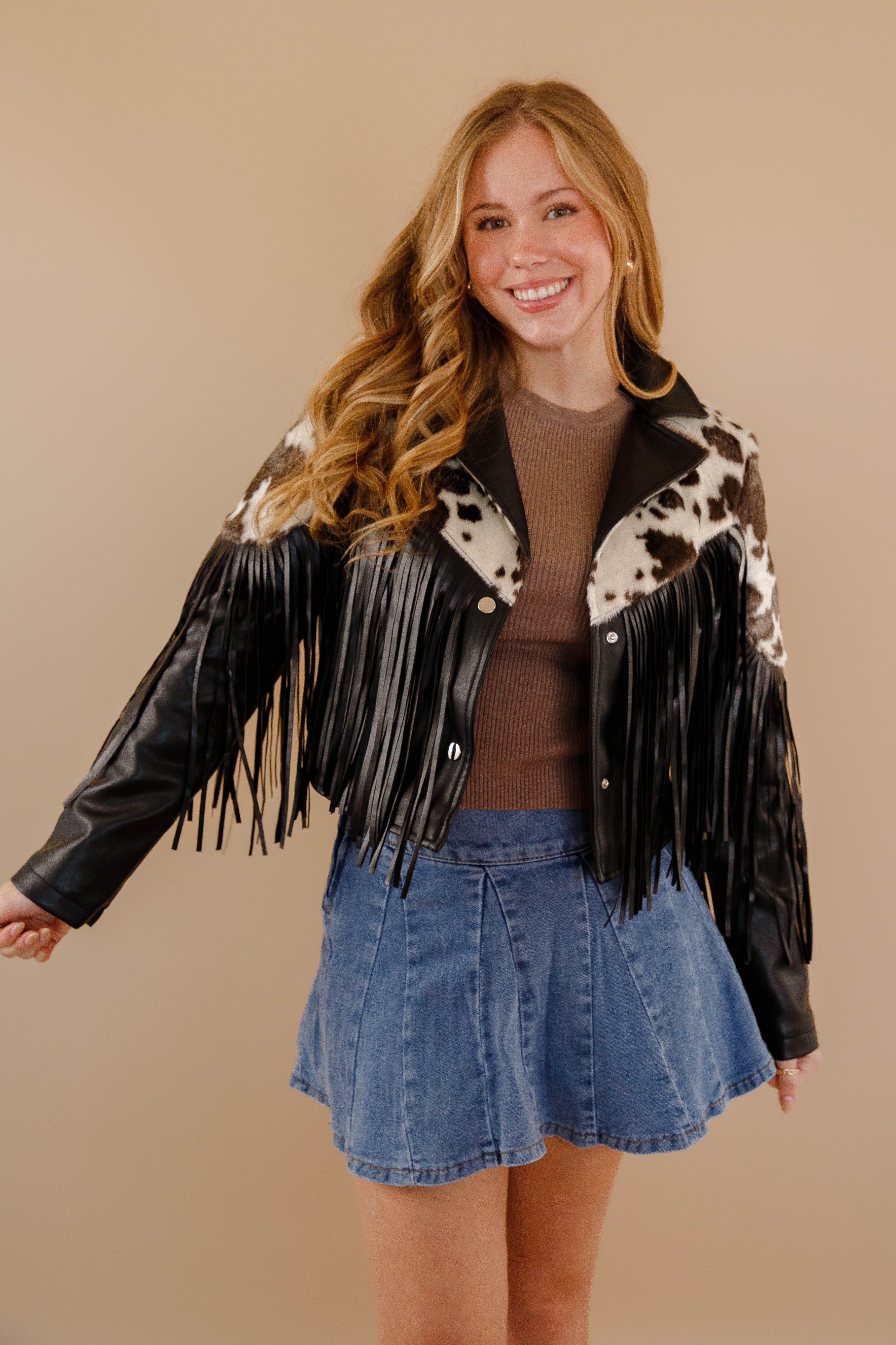 A Cowgirl At Heart Fringe Jacket