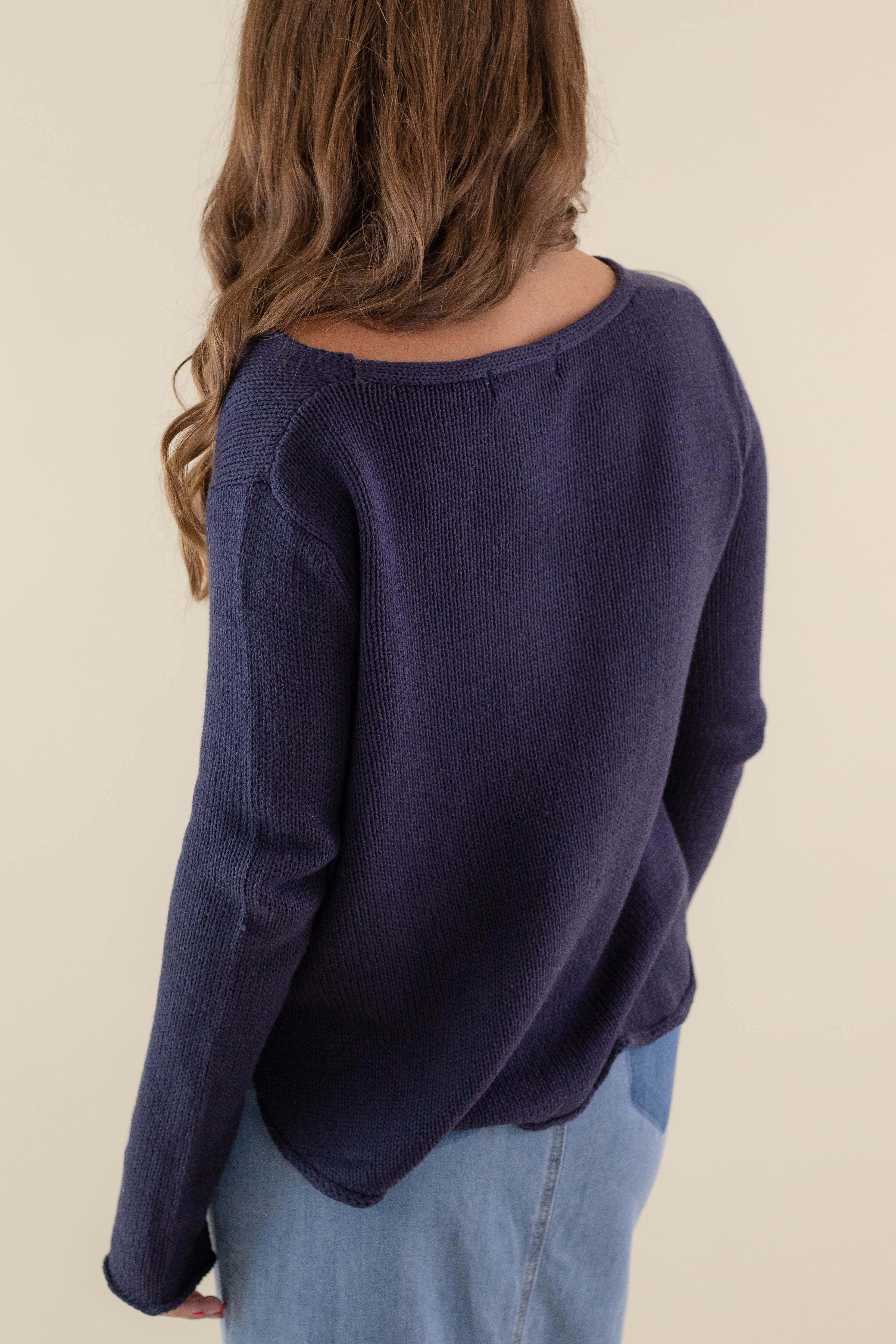 Feeling Patriotic Sweater-Navy