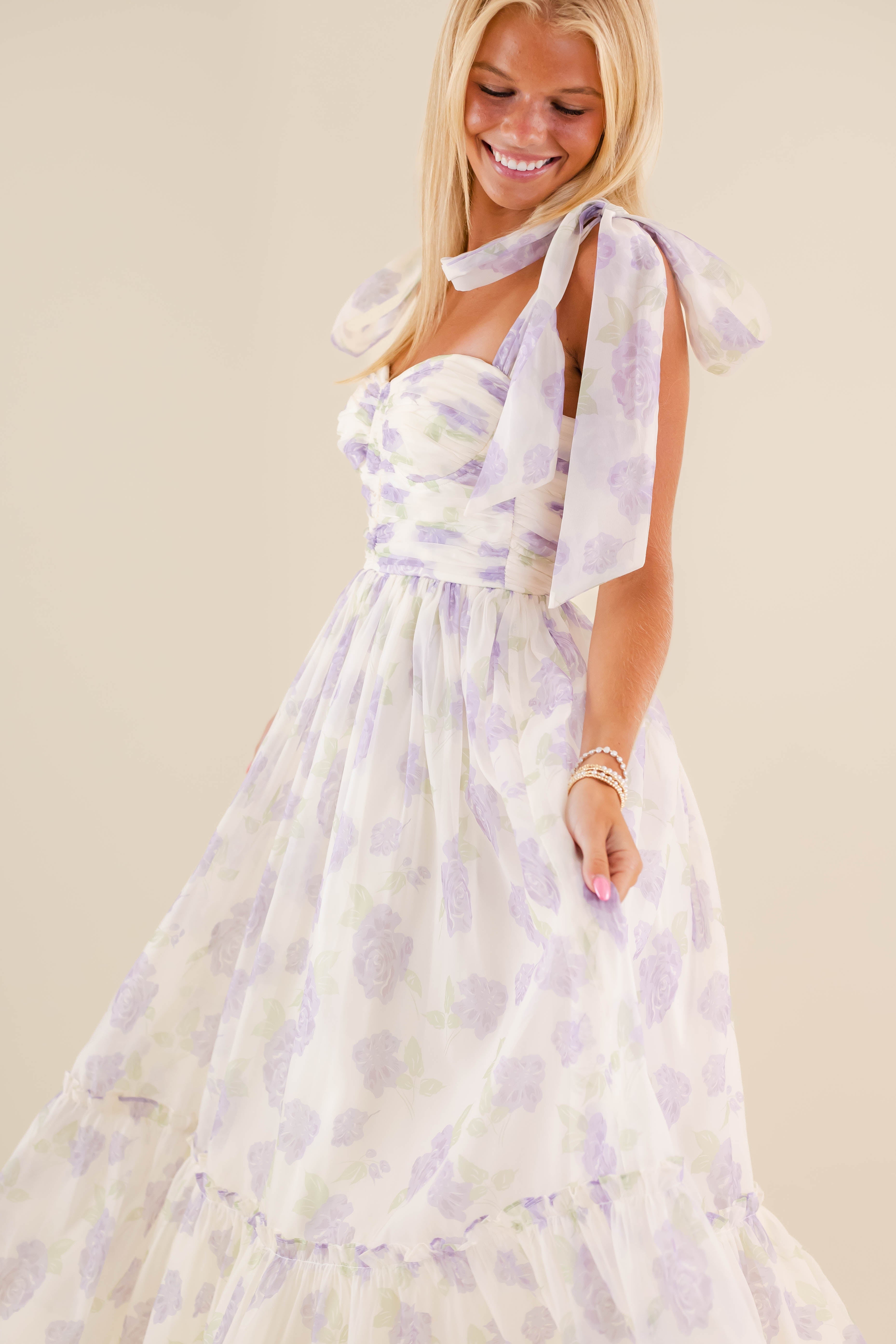 Waiting For My Chance Maxi Dress-Lilac