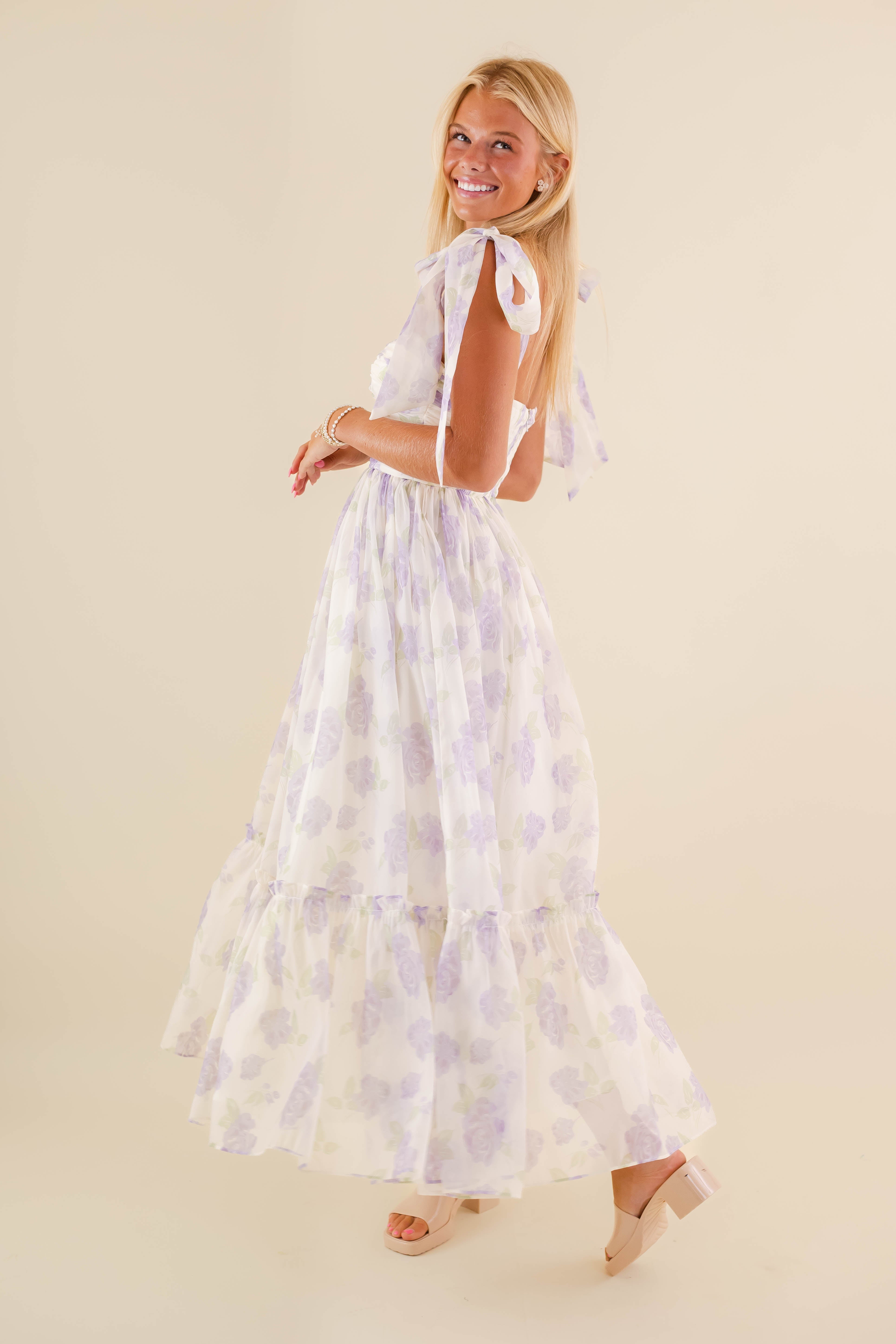 Waiting For My Chance Maxi Dress-Lilac