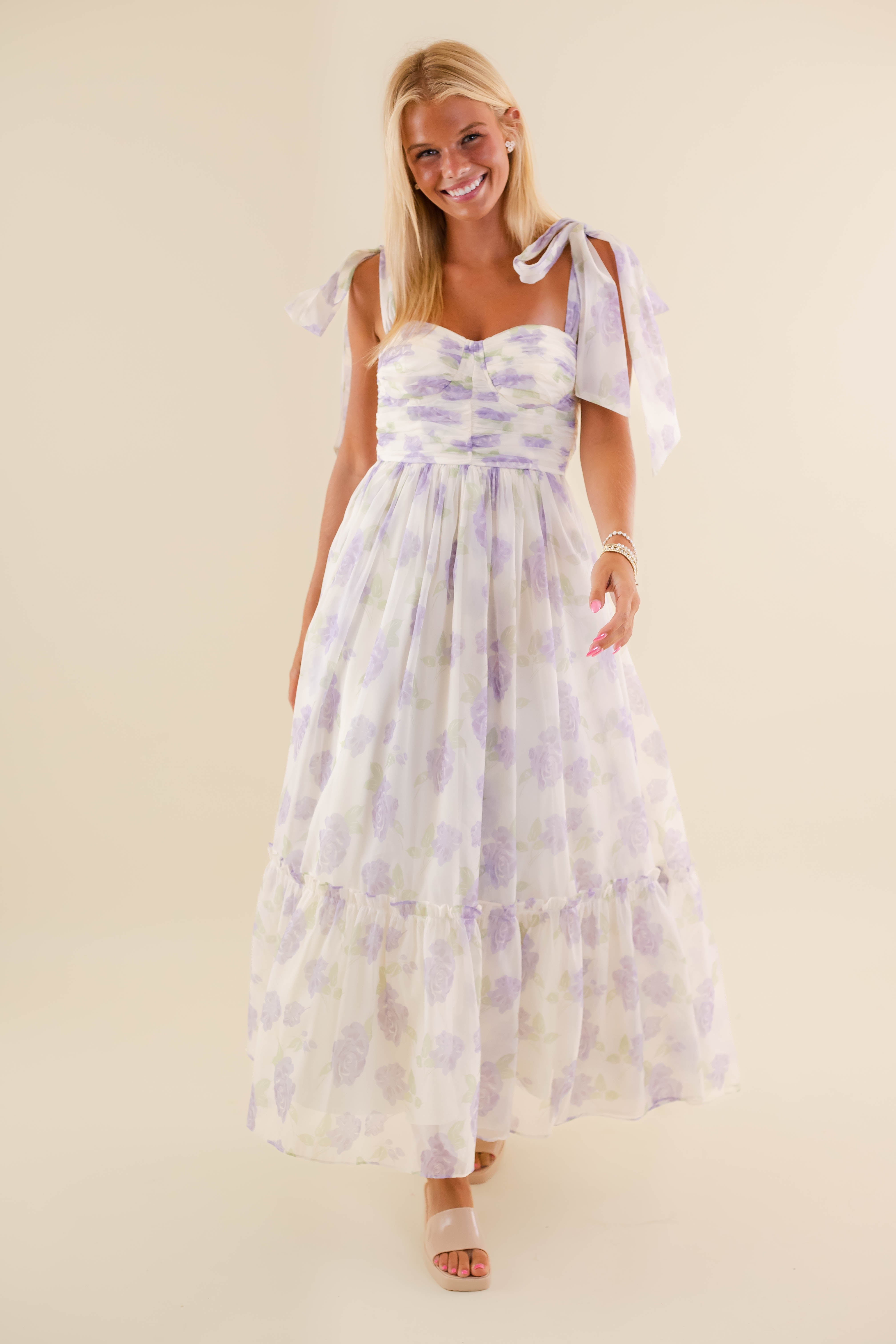 Waiting For My Chance Maxi Dress-Lilac