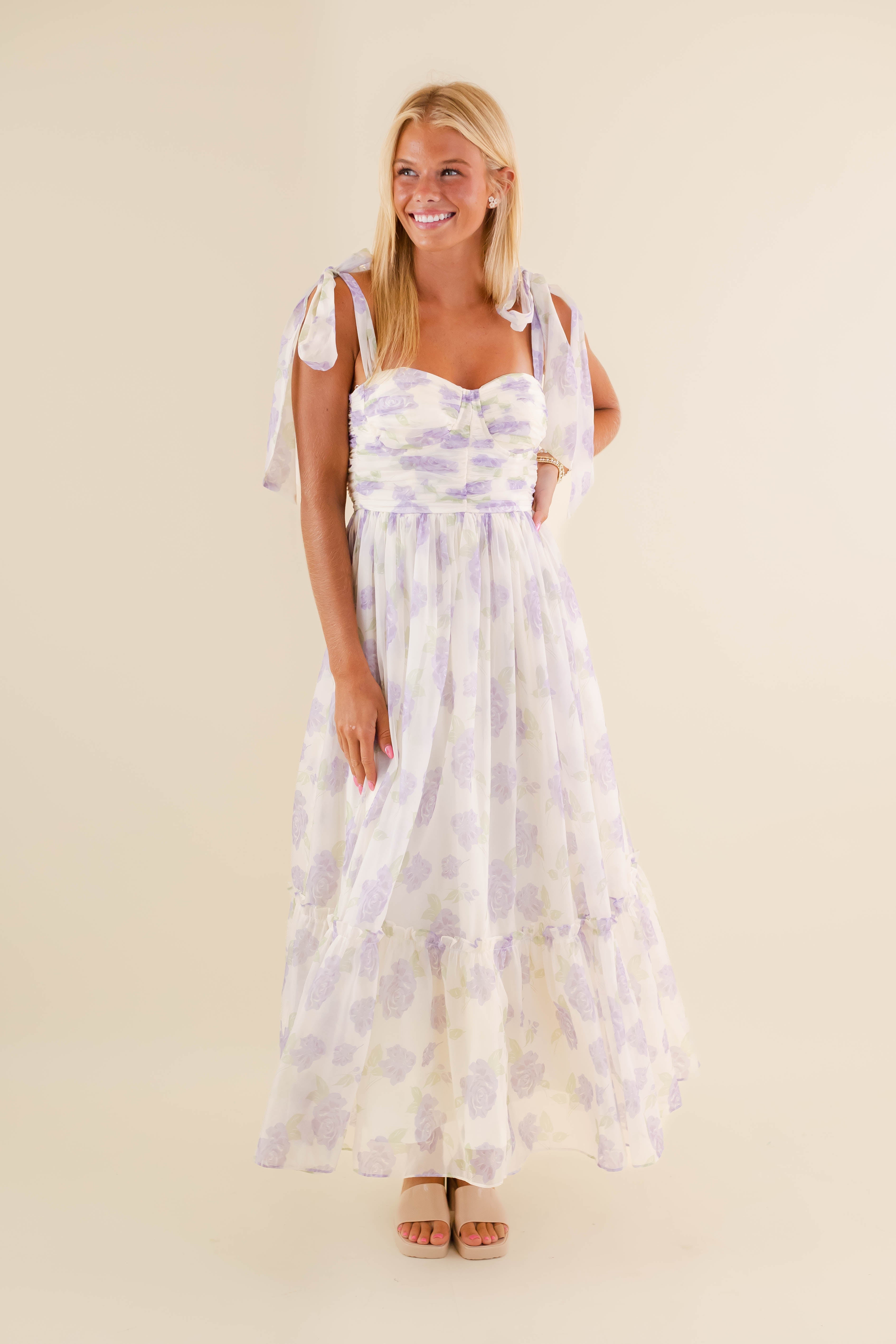 Waiting For My Chance Maxi Dress-Lilac