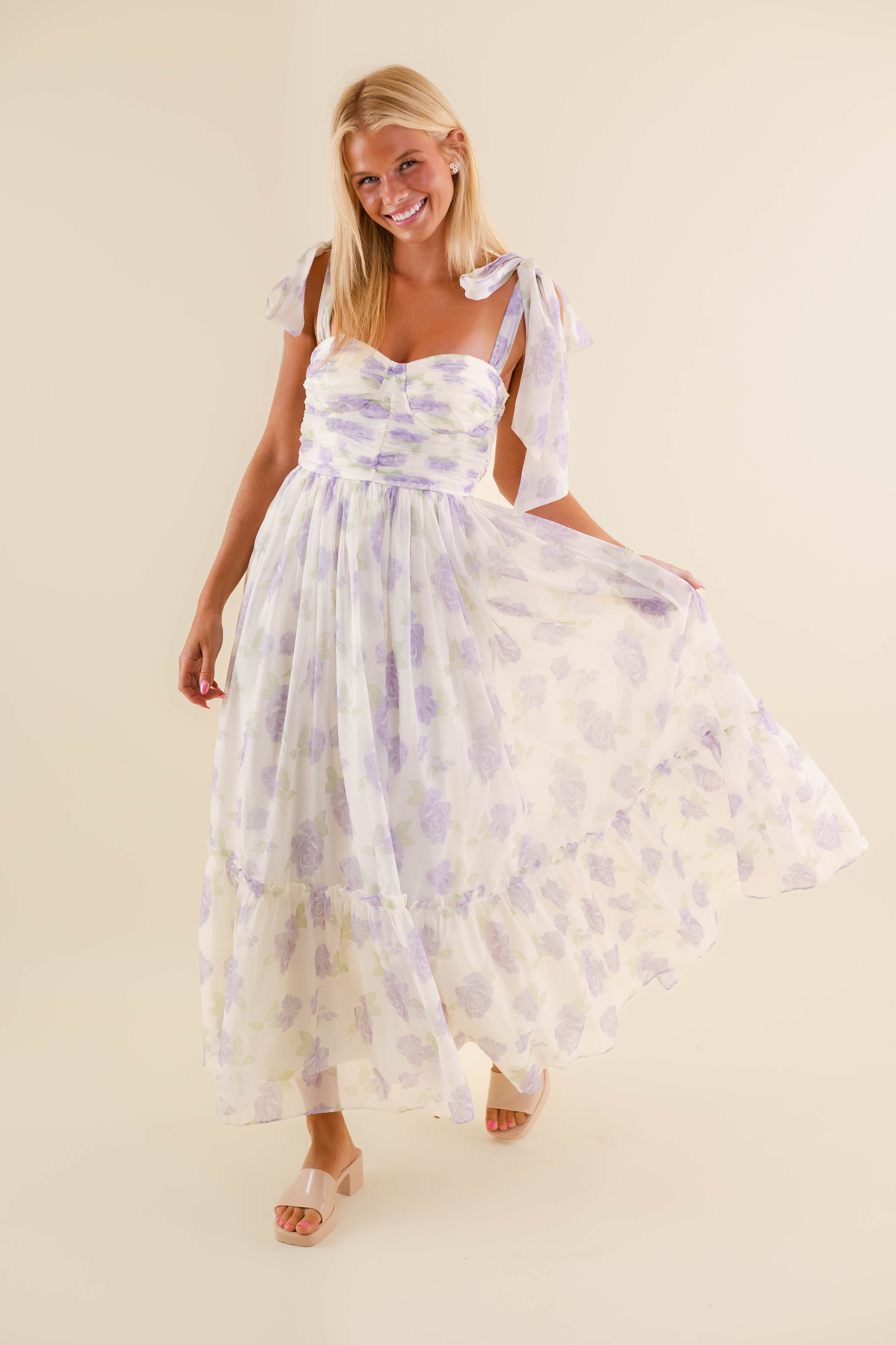 Waiting For My Chance Maxi Dress-Lilac