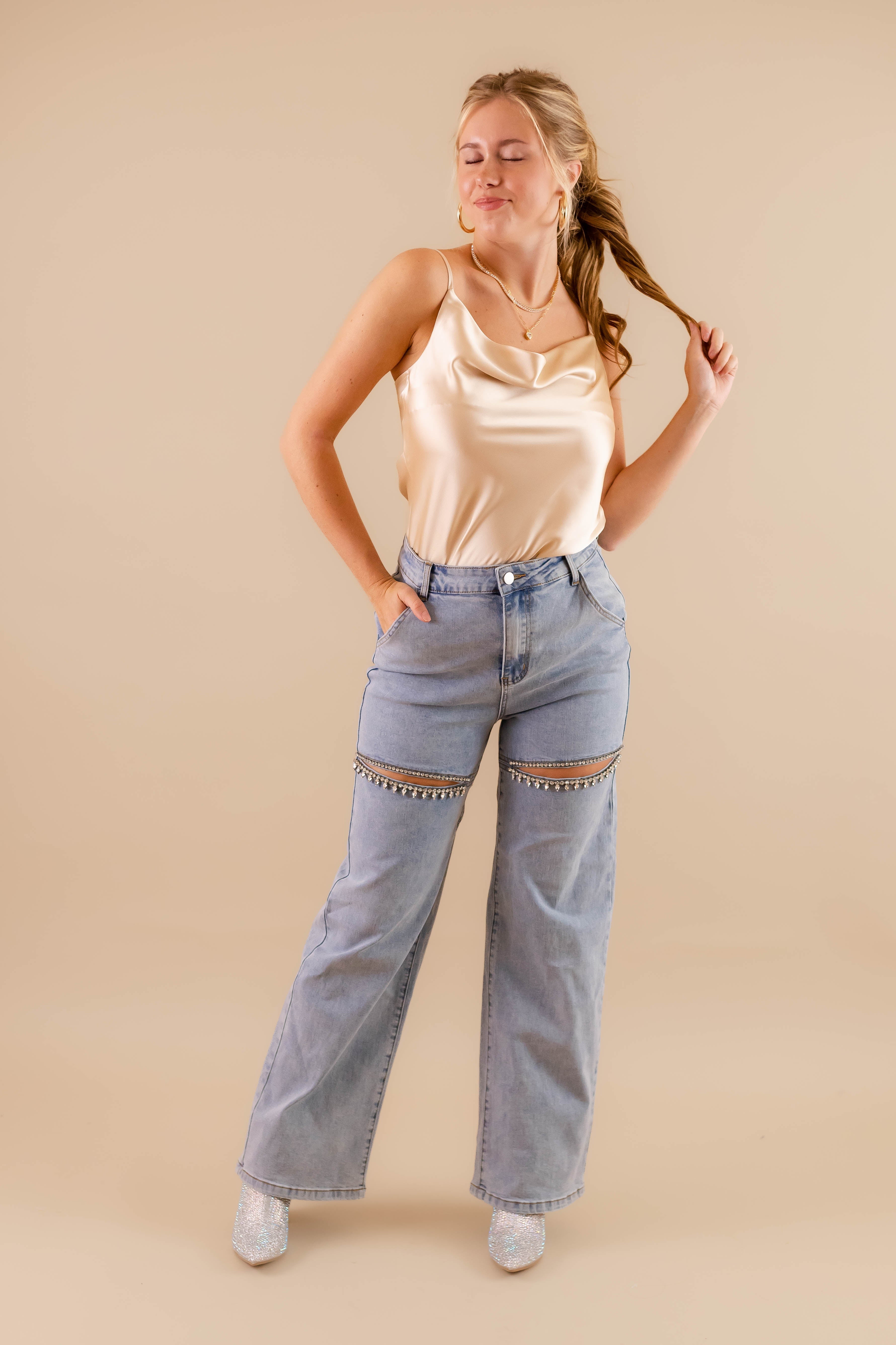 RESTOCK: Big Personality Rhinestone Denim