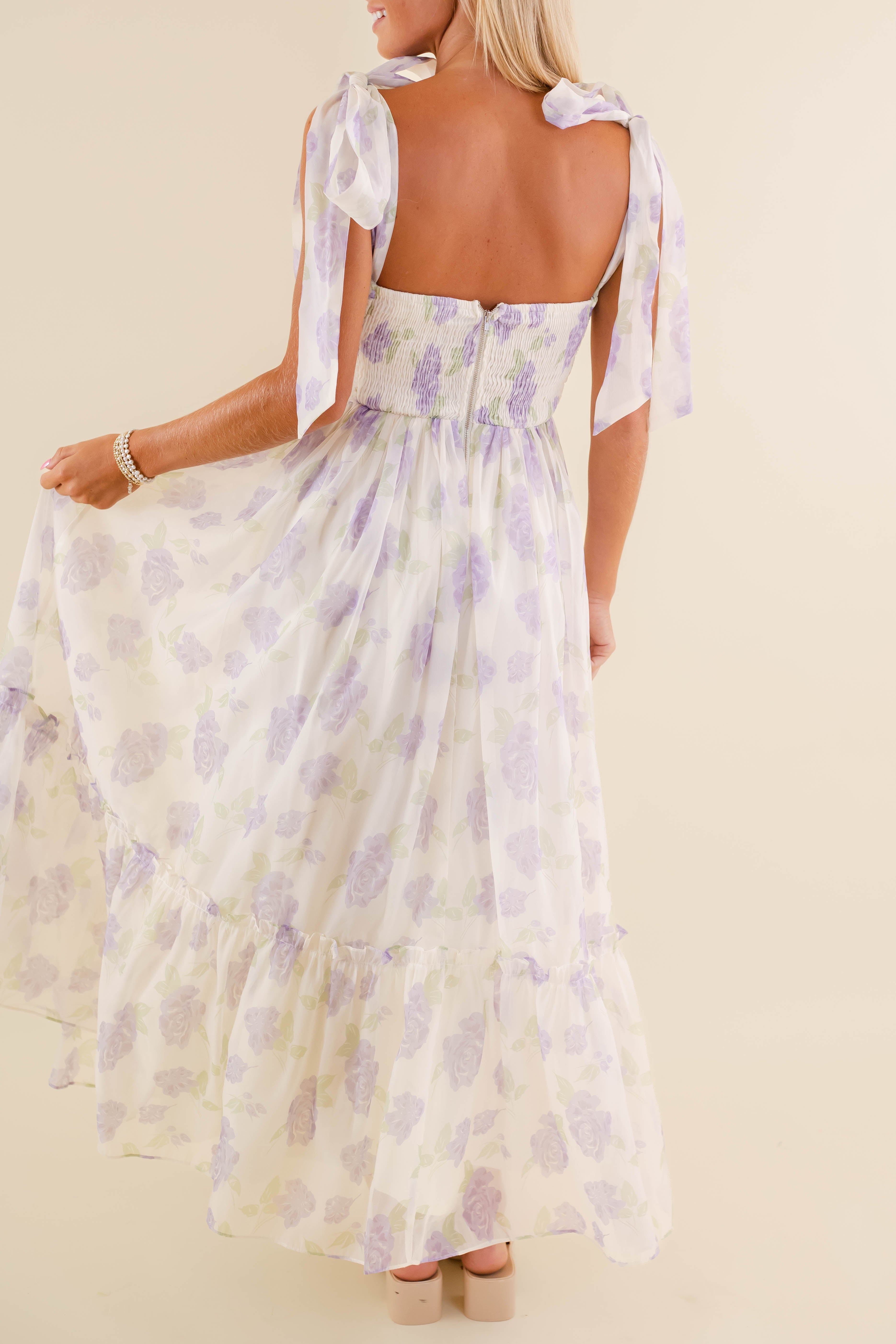 Waiting For My Chance Maxi Dress-Lilac