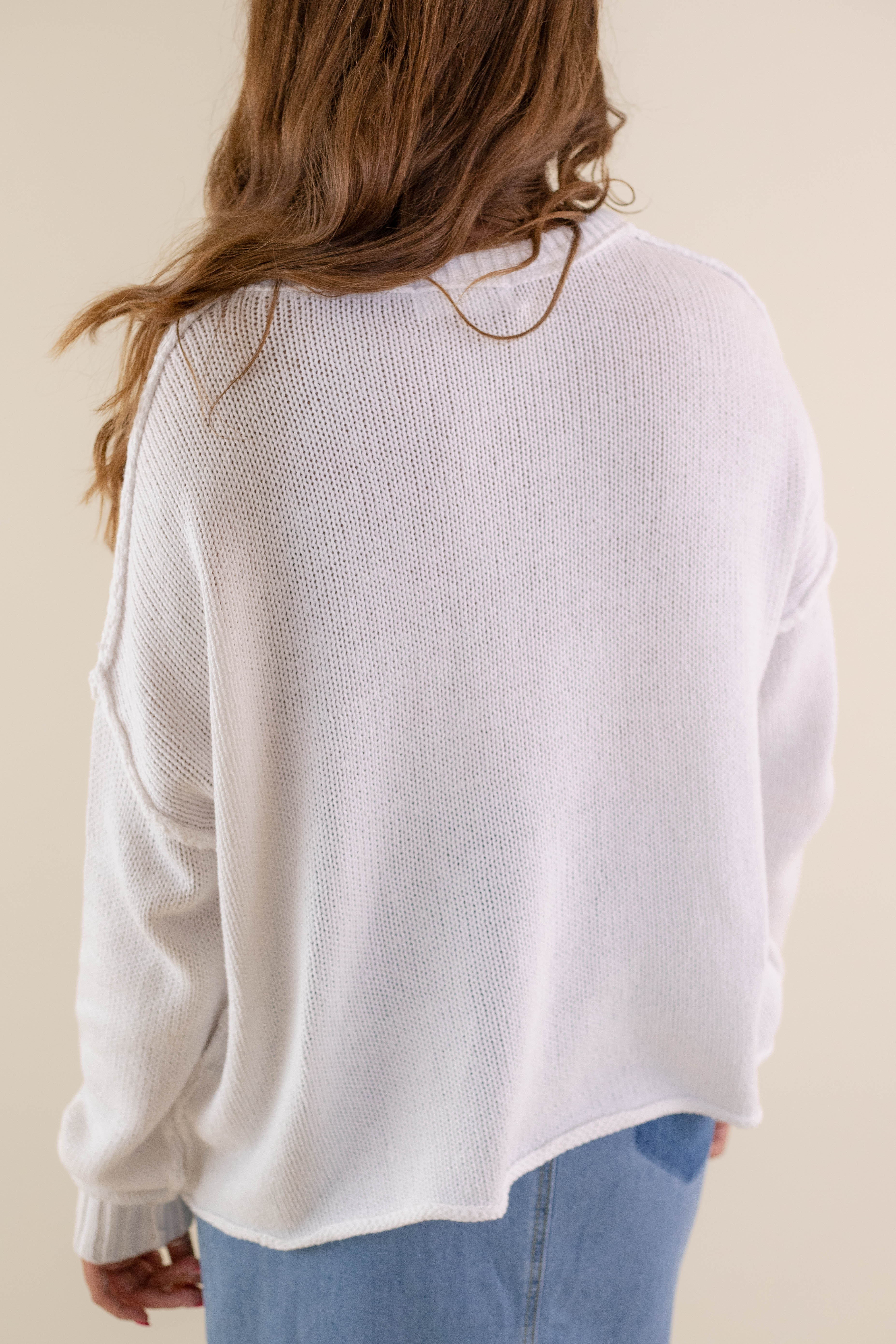 All American Sweater-White