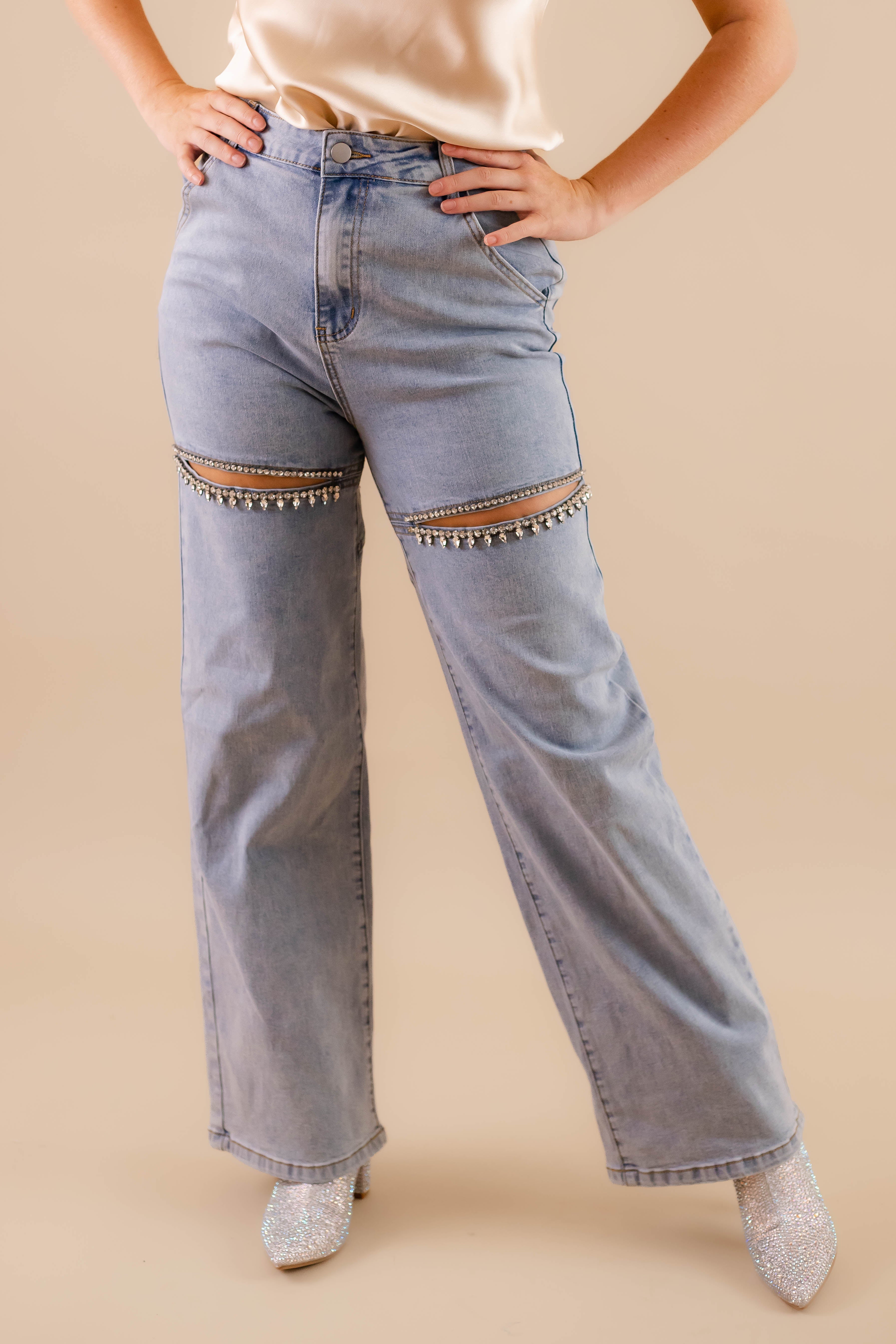RESTOCK: Big Personality Rhinestone Denim