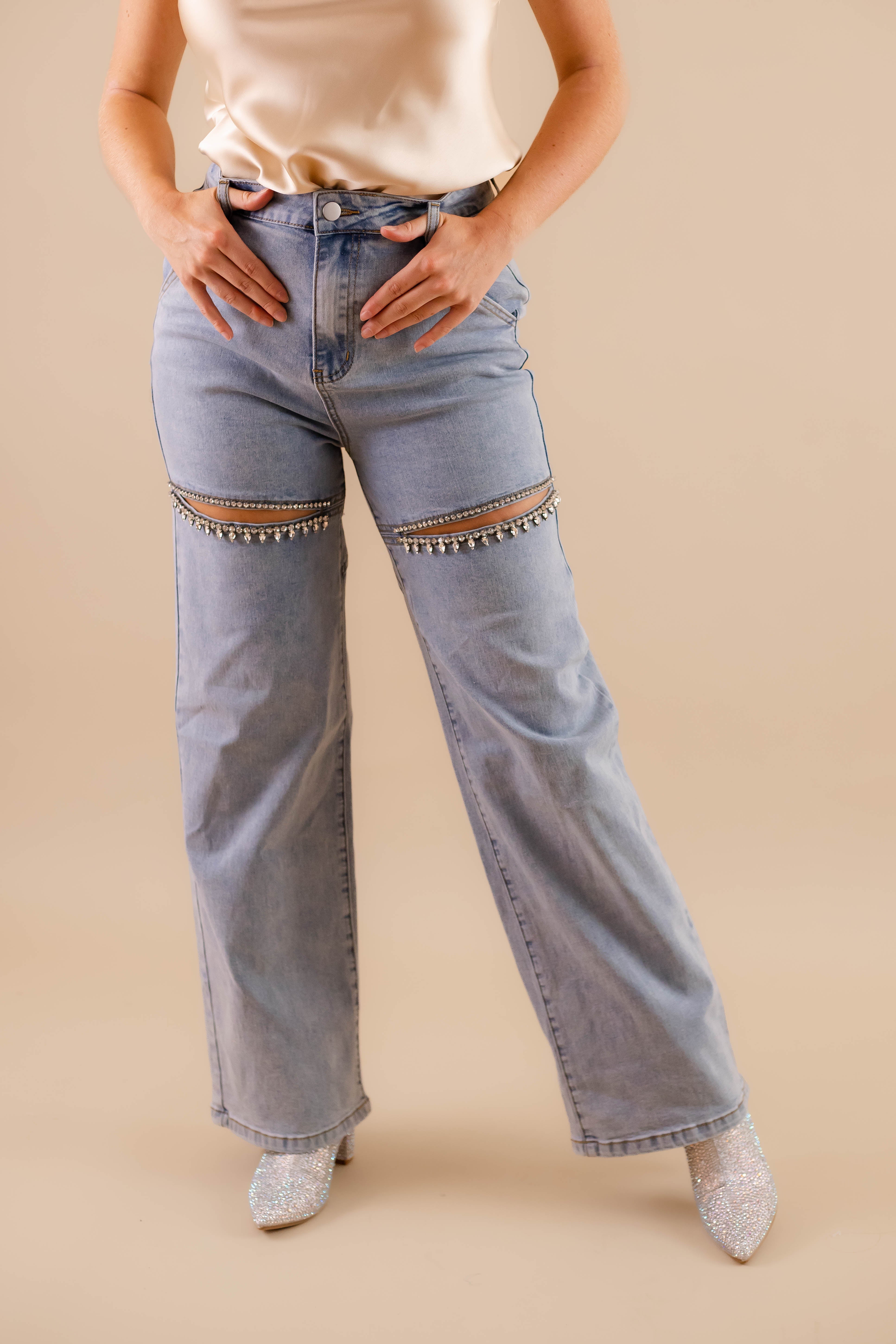RESTOCK: Big Personality Rhinestone Denim