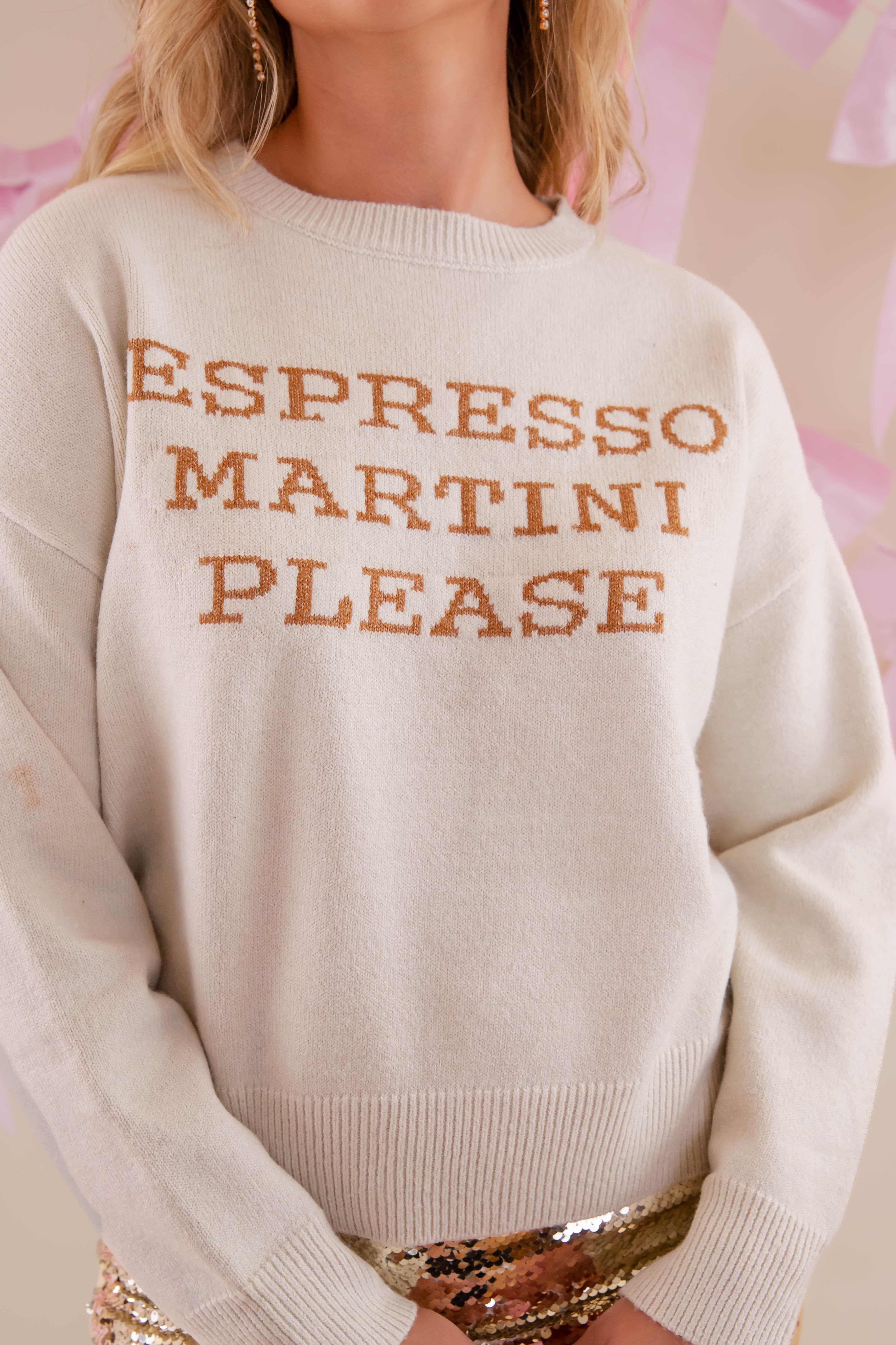 Espresso Martini, Please! Sweater