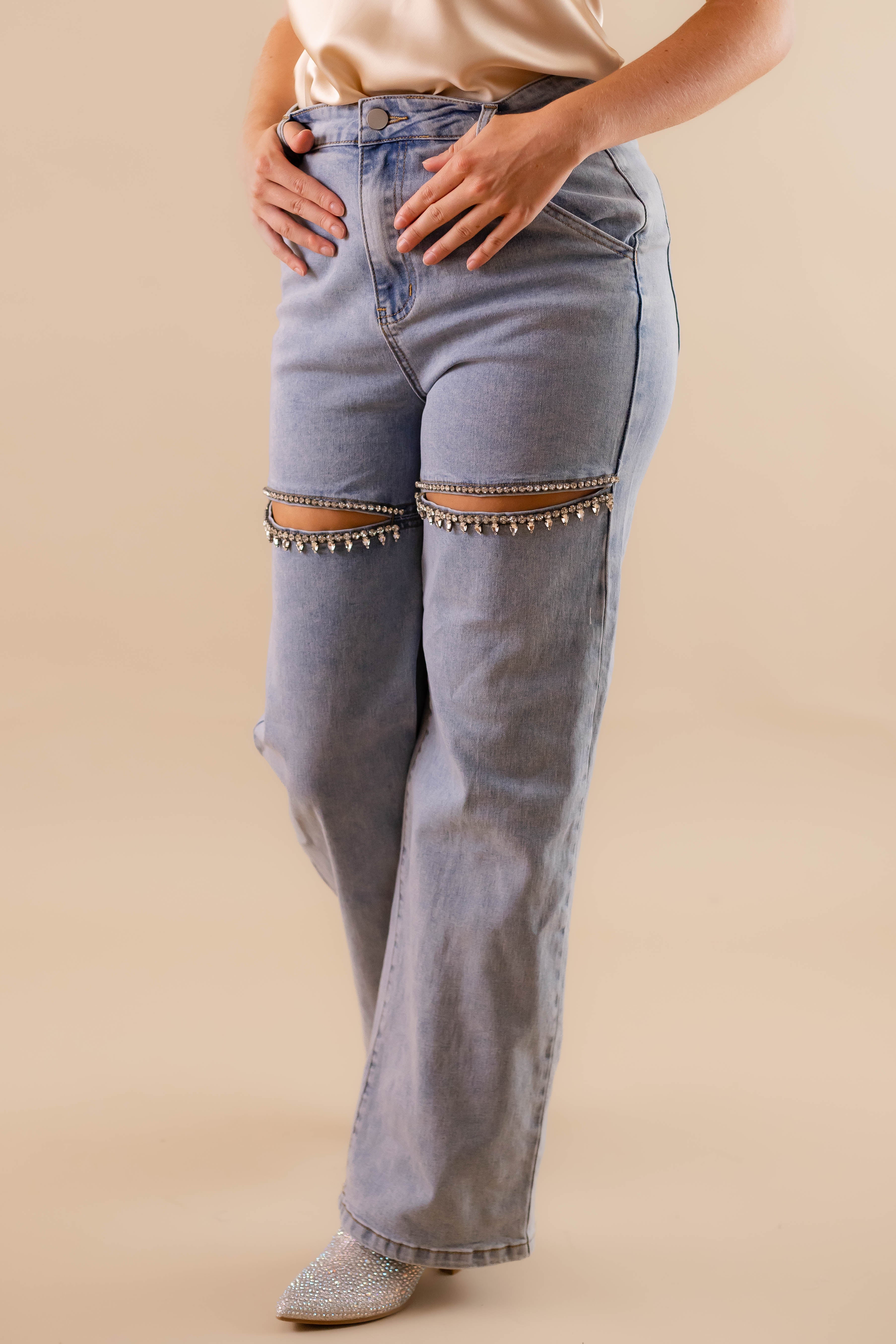 RESTOCK: Big Personality Rhinestone Denim