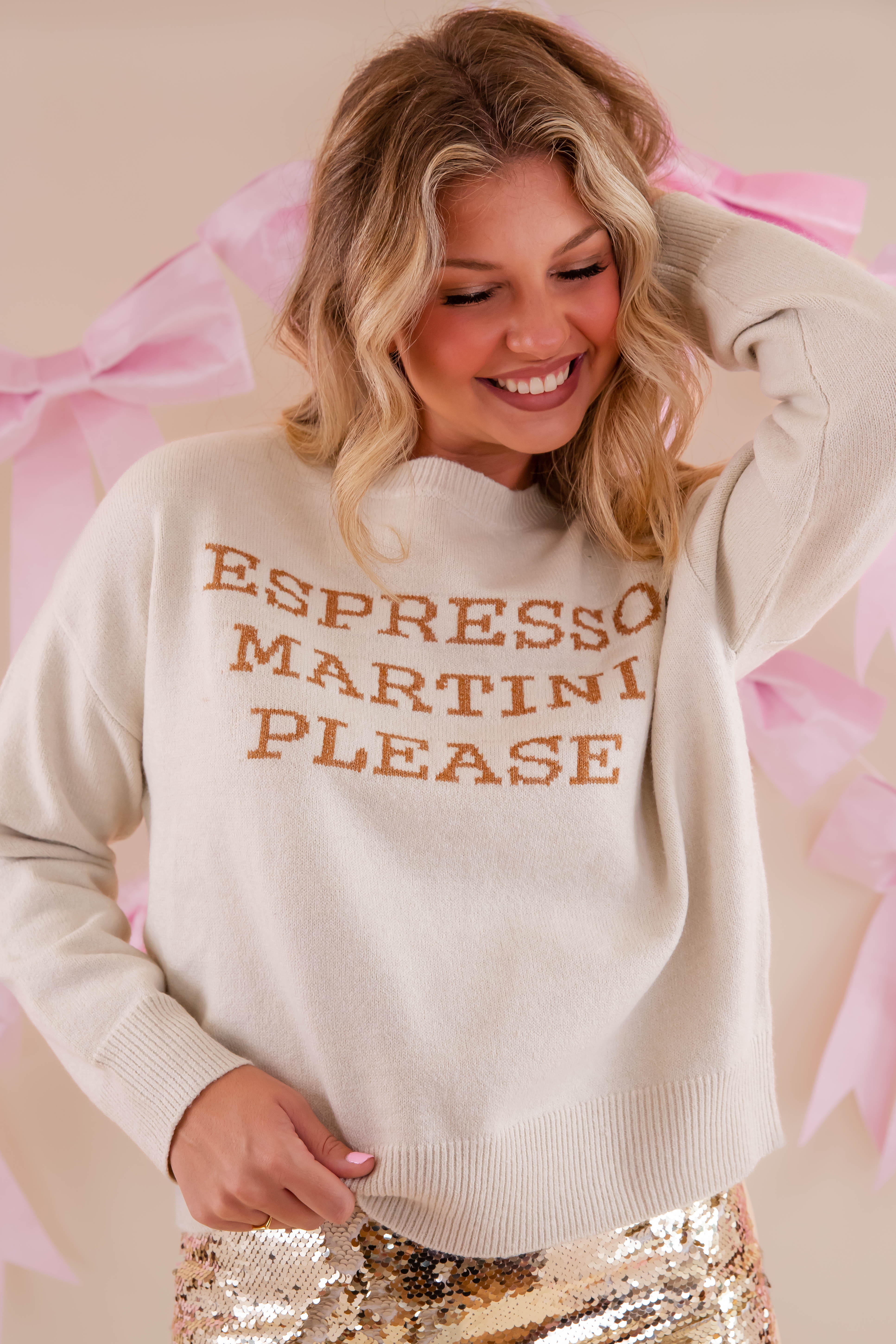 Espresso Martini, Please! Sweater