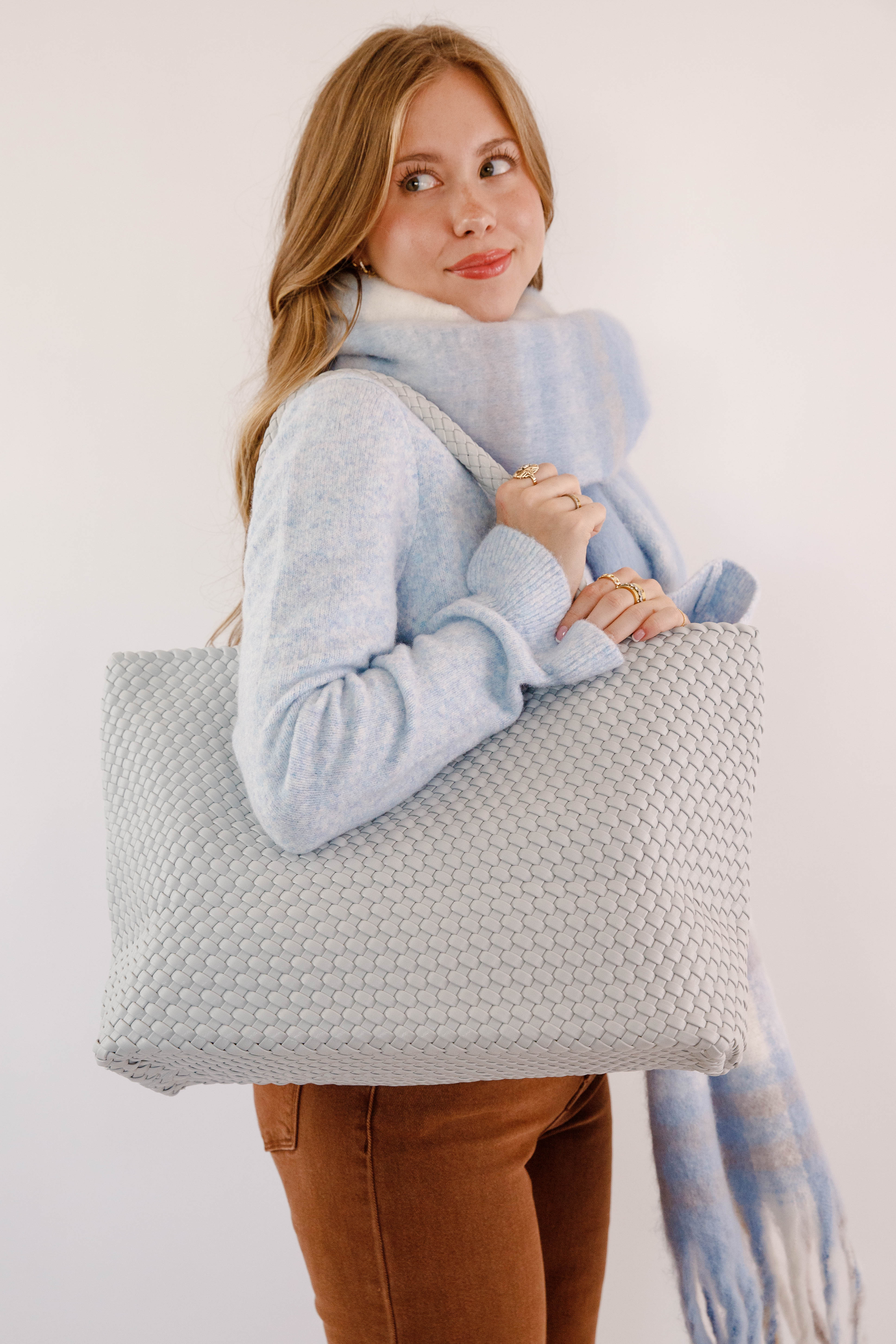 Carry It All Tote Bag-Ice Blue