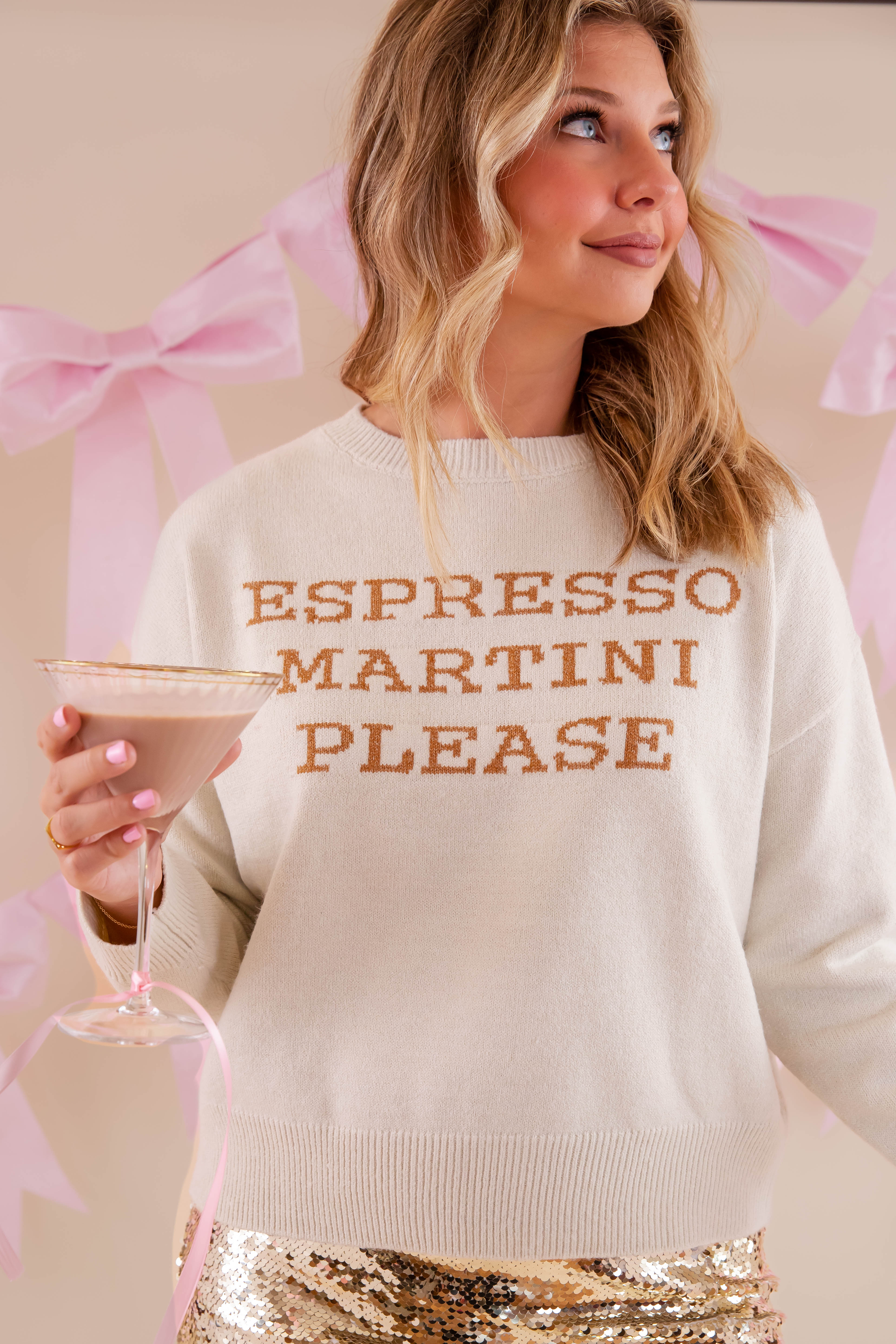 Espresso Martini, Please! Sweater