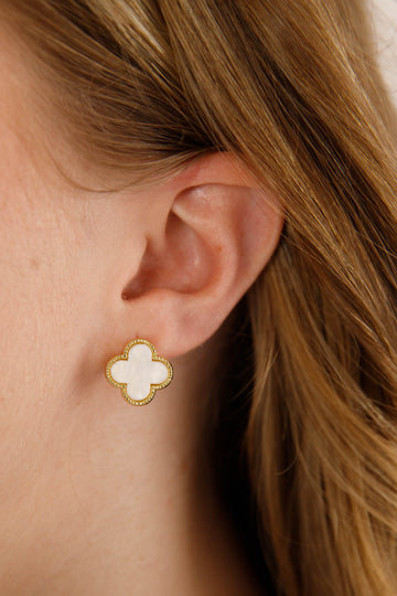 Elegant Admiration Earrings-Ivory