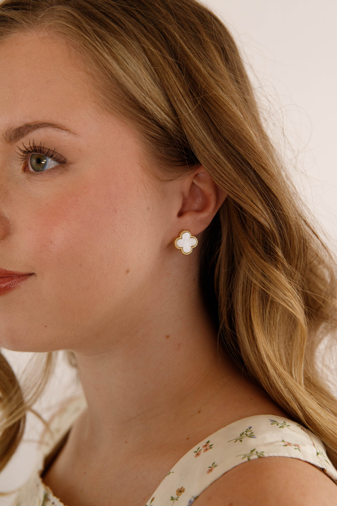 Elegant Admiration Earrings-Ivory