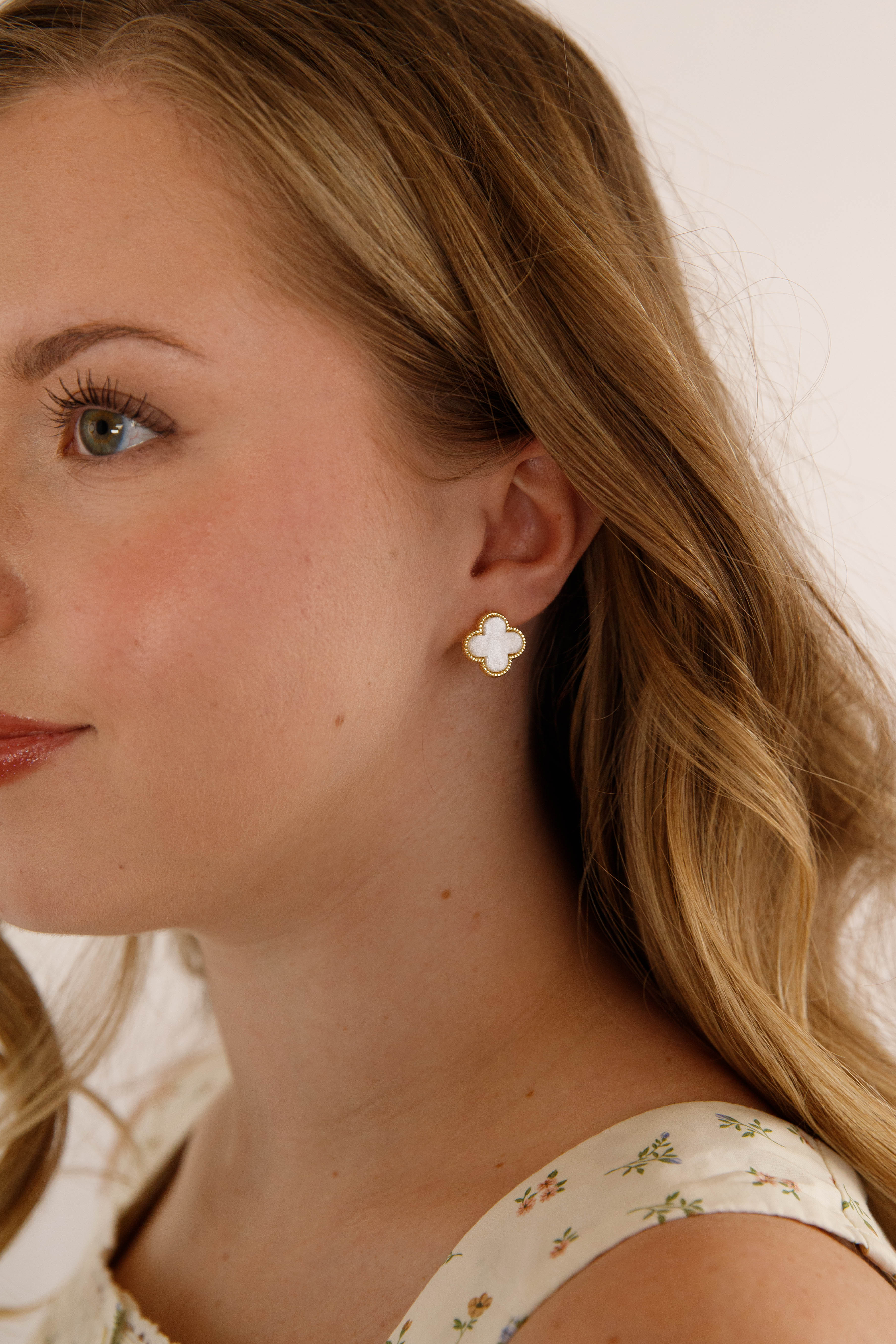 Elegant Admiration Earrings-Ivory