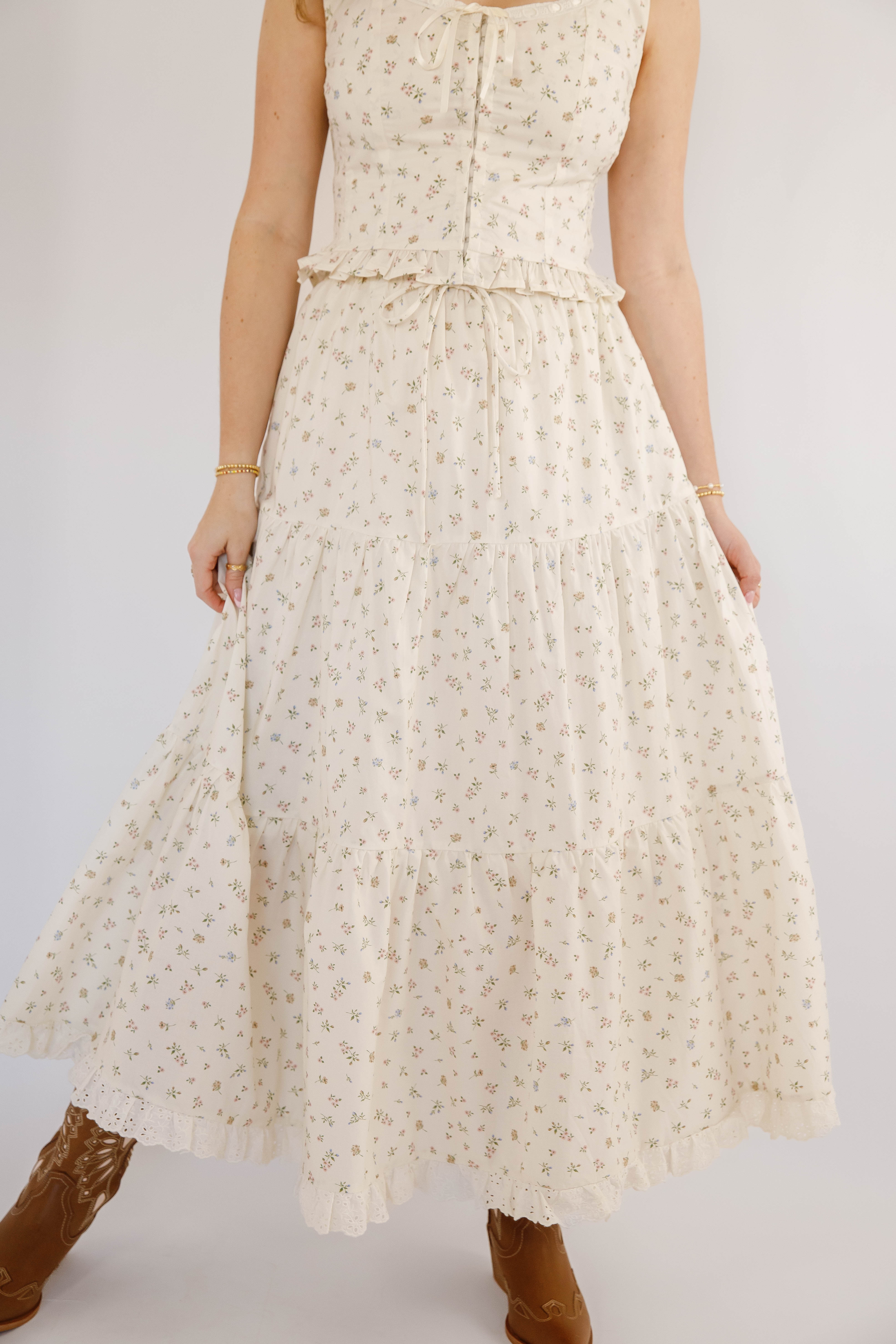 What It Reminds Me Of Maxi Skirt-Ivory