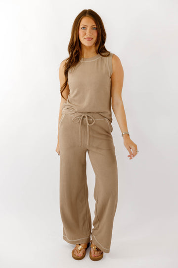 Ready For What's Next Pants-Mocha