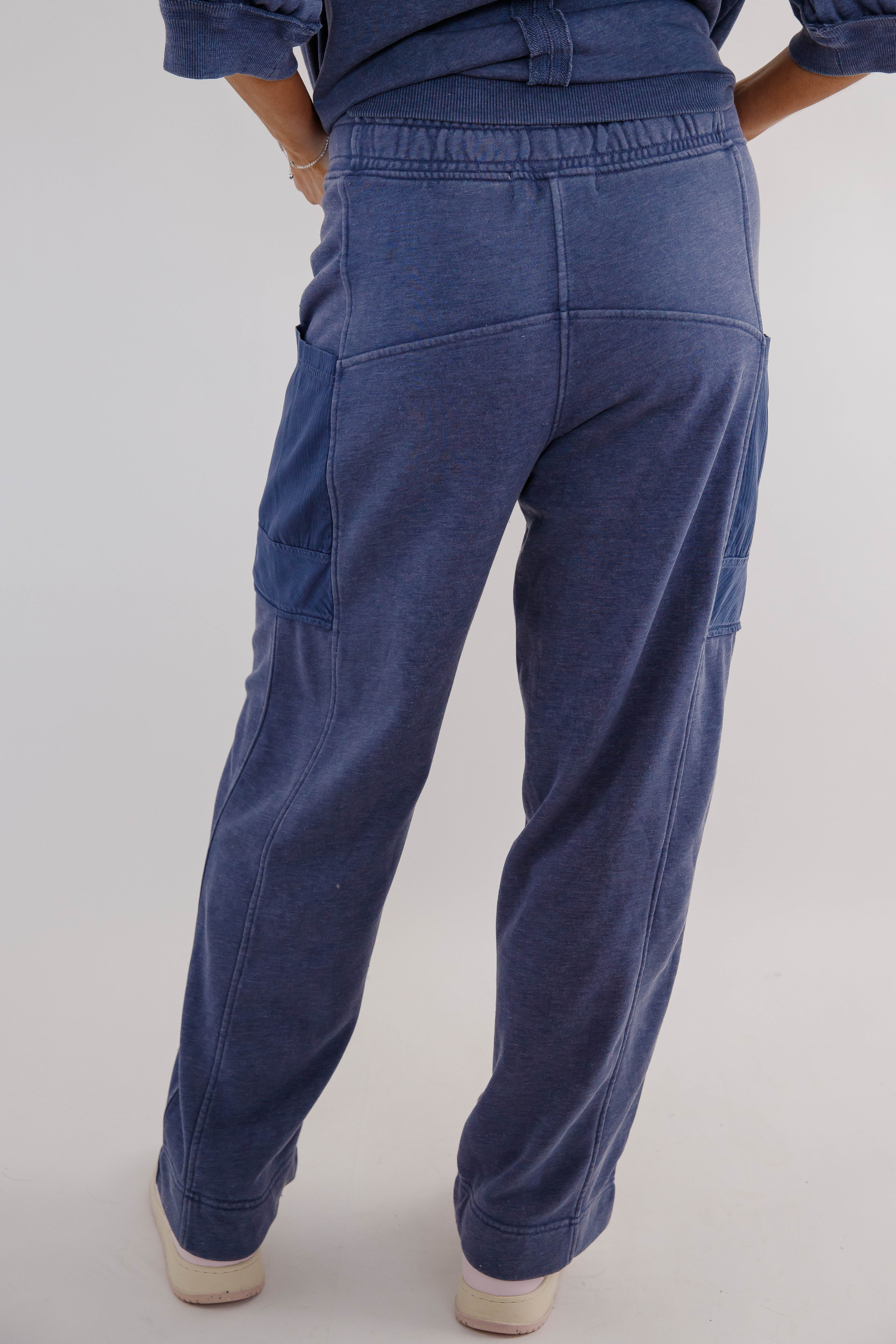 Reset and Go Lounge Pants-Navy