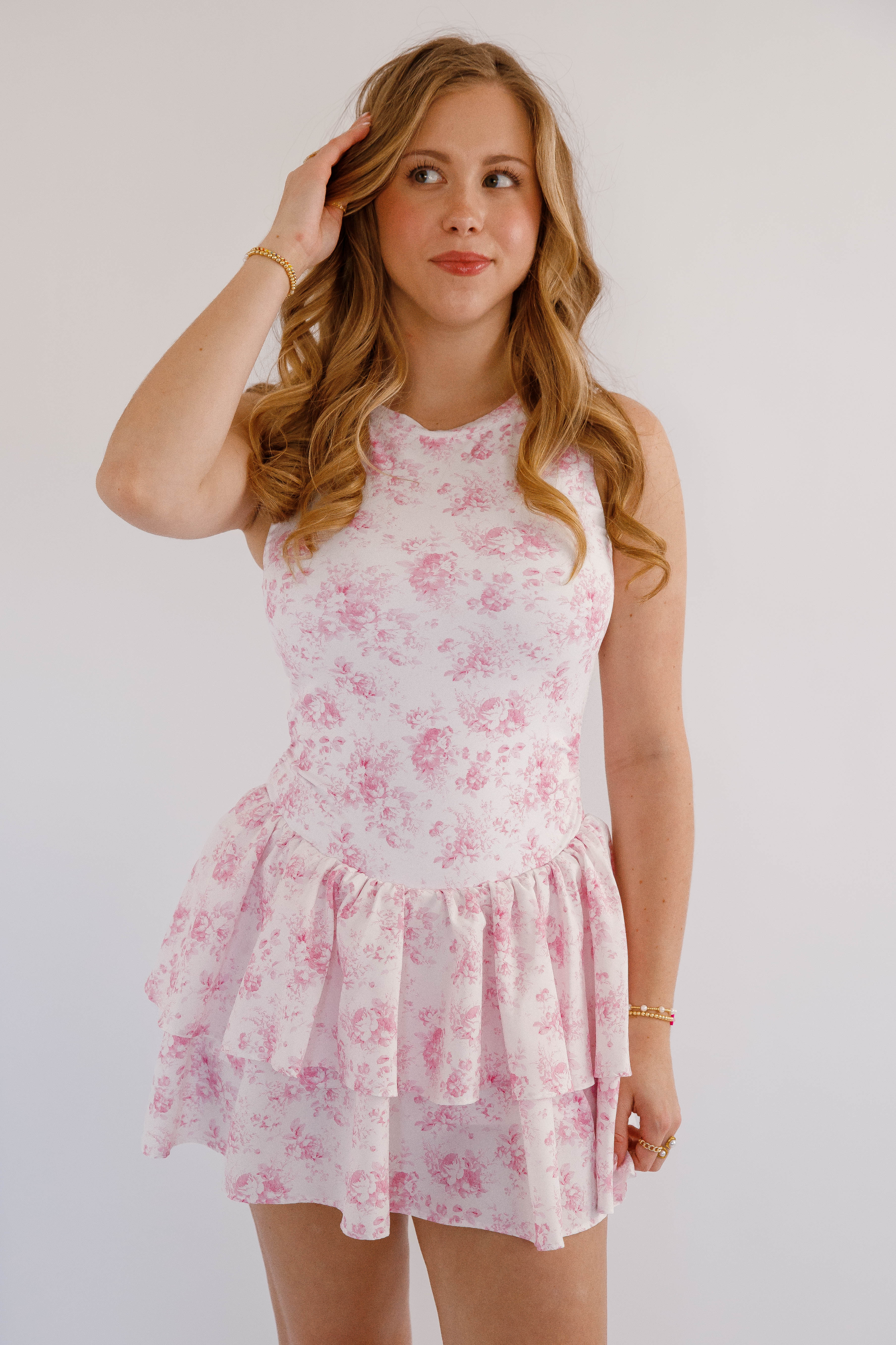 Try To Keep Up Athletic Dress-Pink